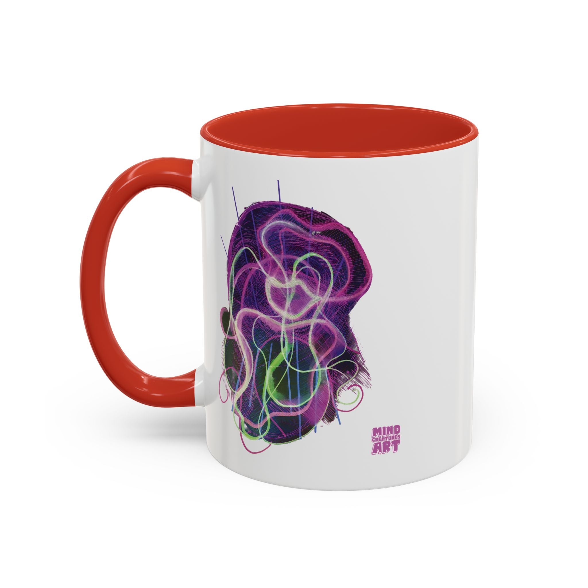 Davy Jones (Electric Purple) Accent Coffee Mug (11oz, 15oz)