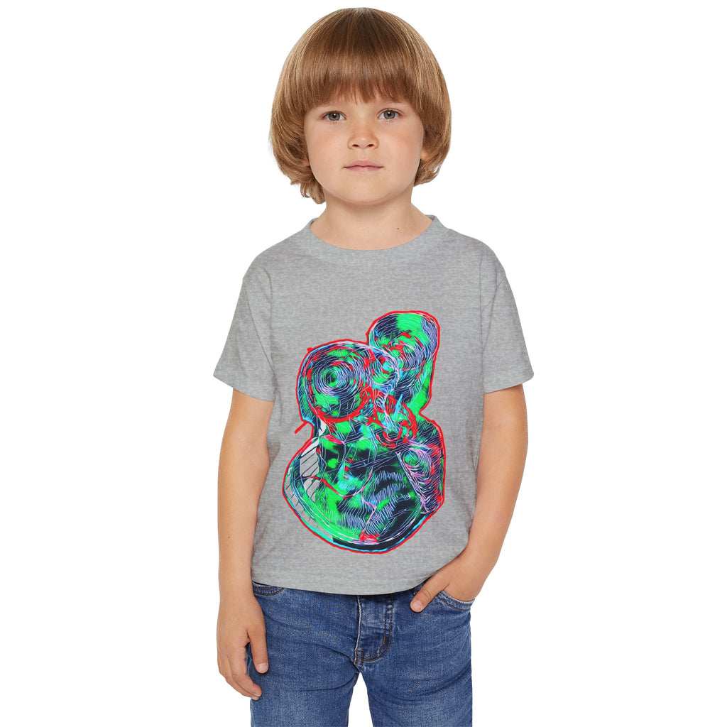 Curiosity (Green & Red) Heavy Cotton™ Toddler T-shirt