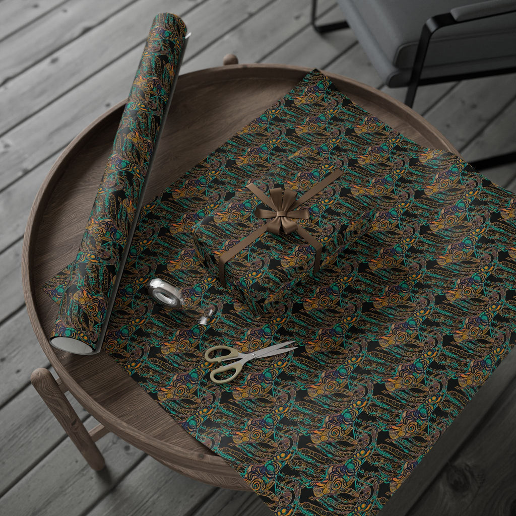 Vessel (Black Background) Heavy Wrapping Paper