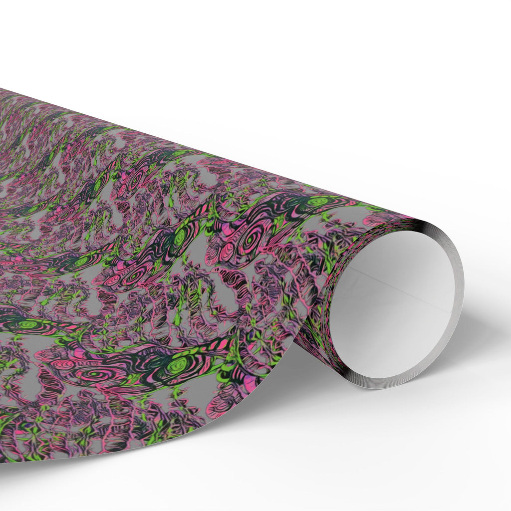 Vessel (Neon, Gray Background) Heavy Wrapping Paper