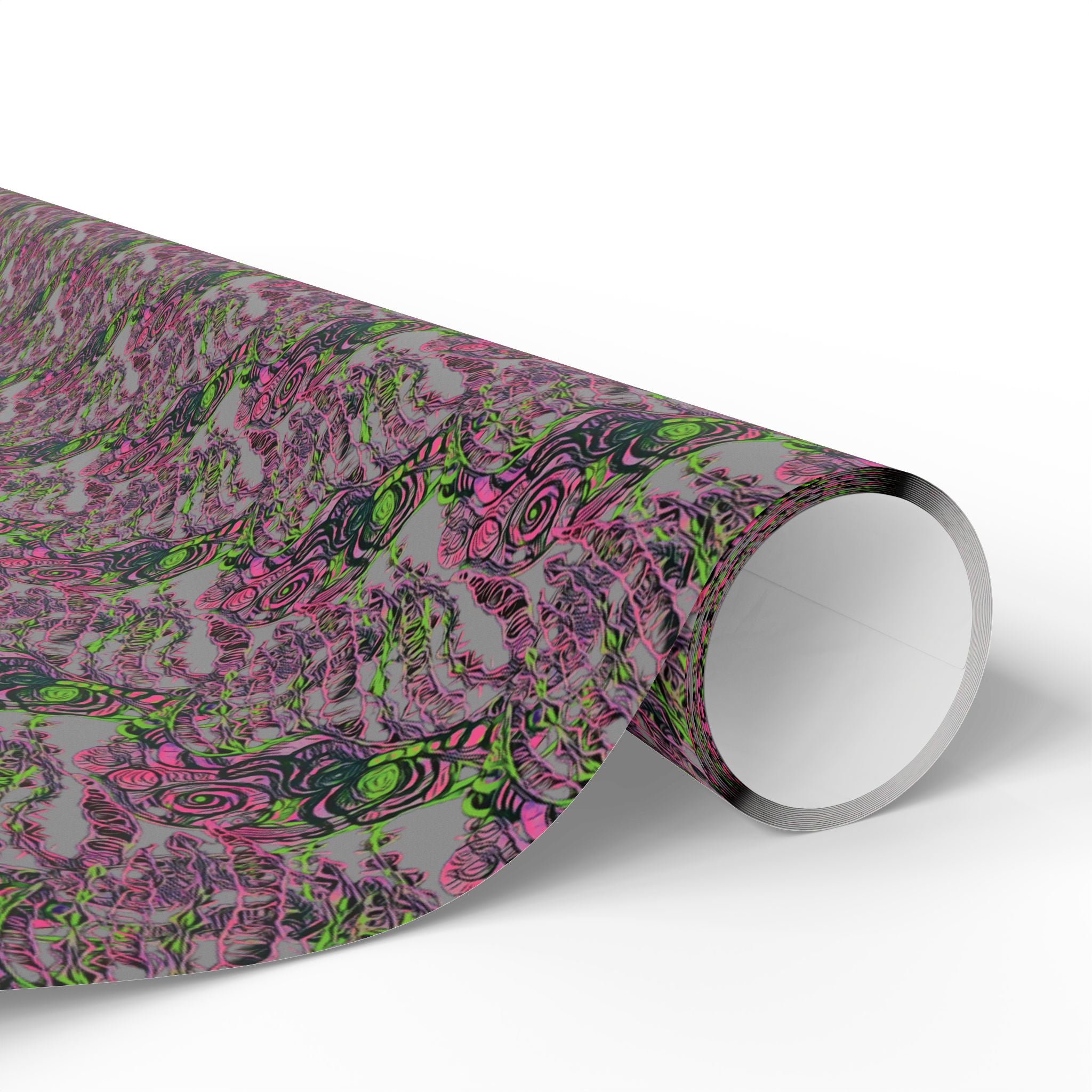 Vessel (Neon, Gray Background) Heavy Wrapping Paper