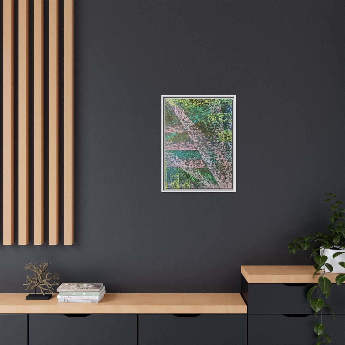 Stream Matte Canvas, Framed