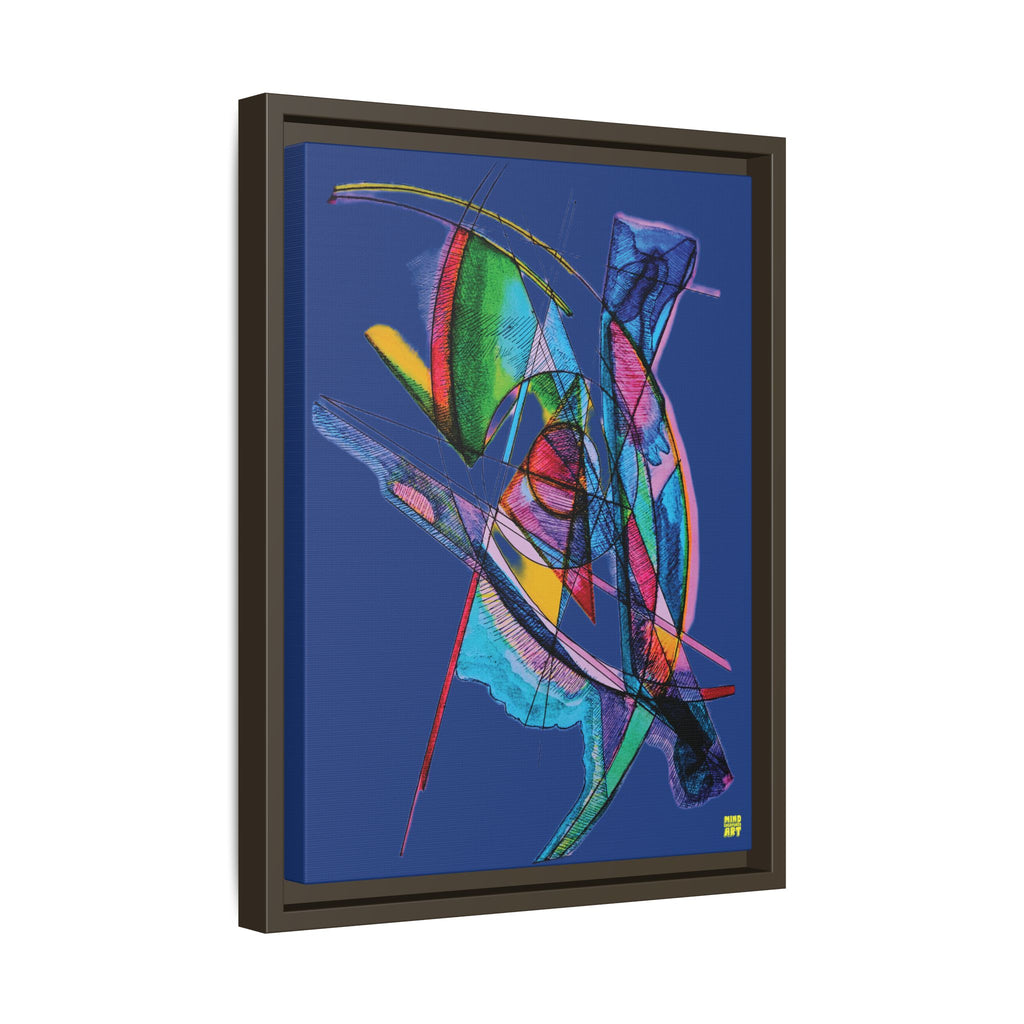 Watching (Dark Blue Background) Matte Canvas, Framed
