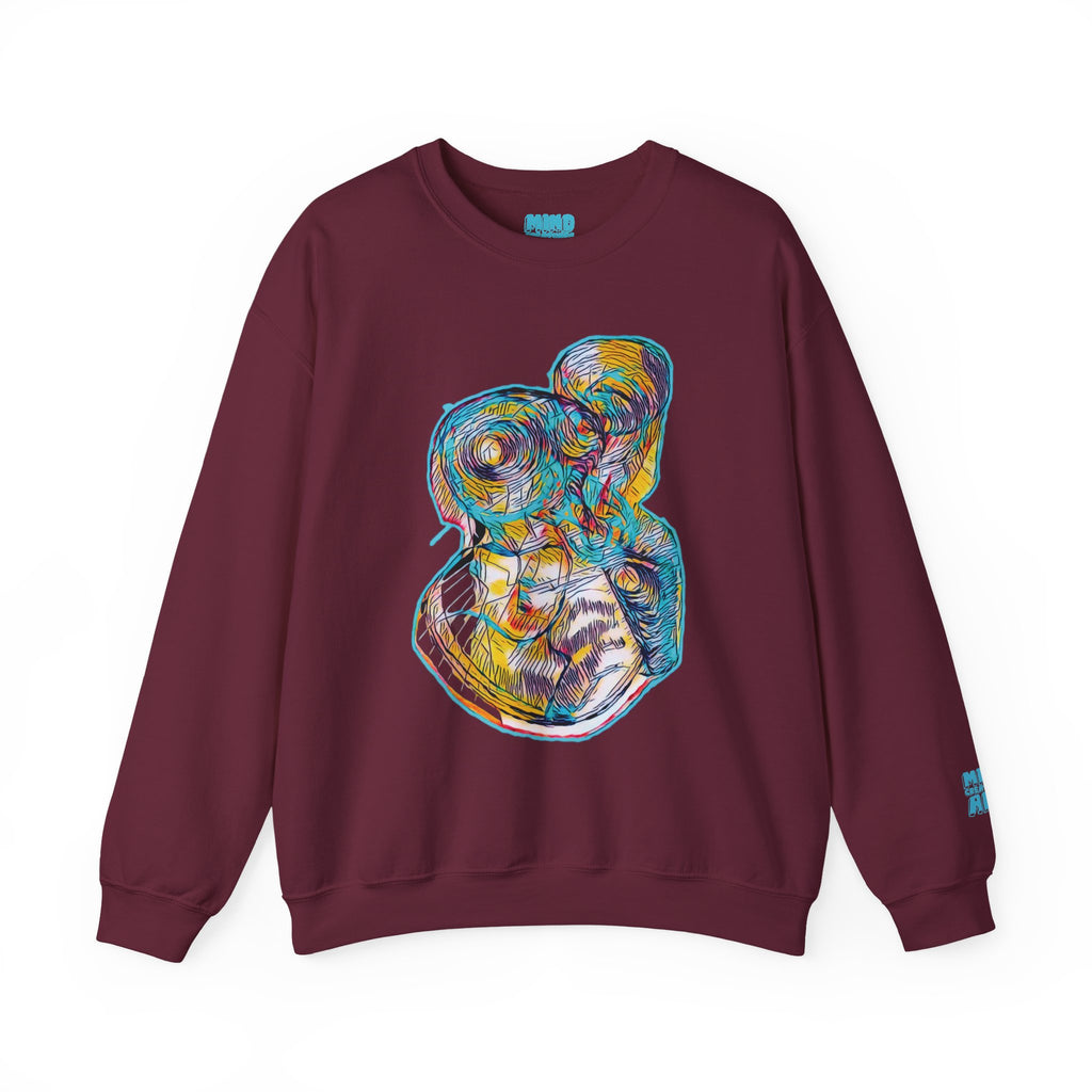 Curiosity (Aqua) Unisex Heavy Blend™ Crewneck Sweatshirt