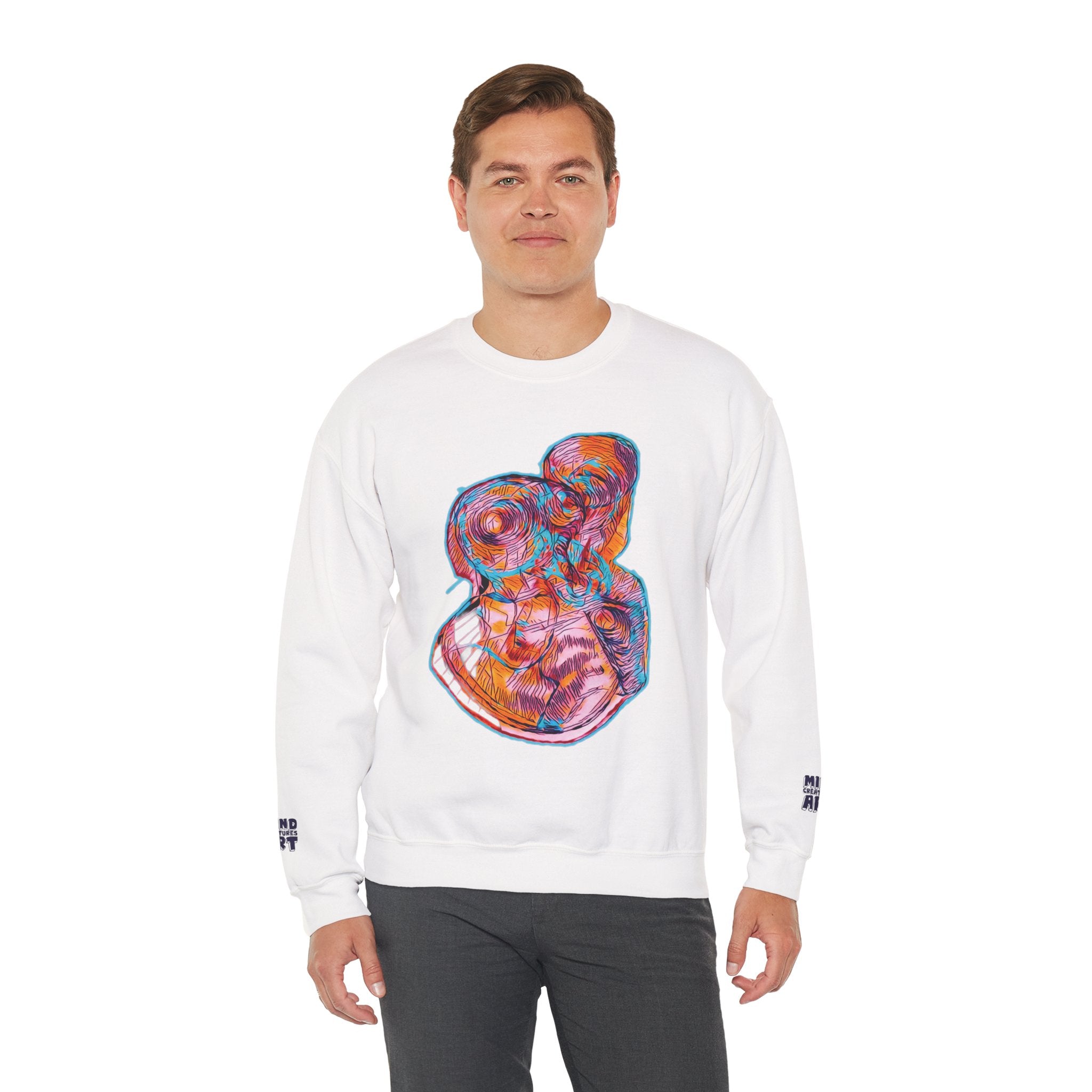 Curiosity (Pink) Unisex Heavy Blend™ Crewneck Sweatshirt
