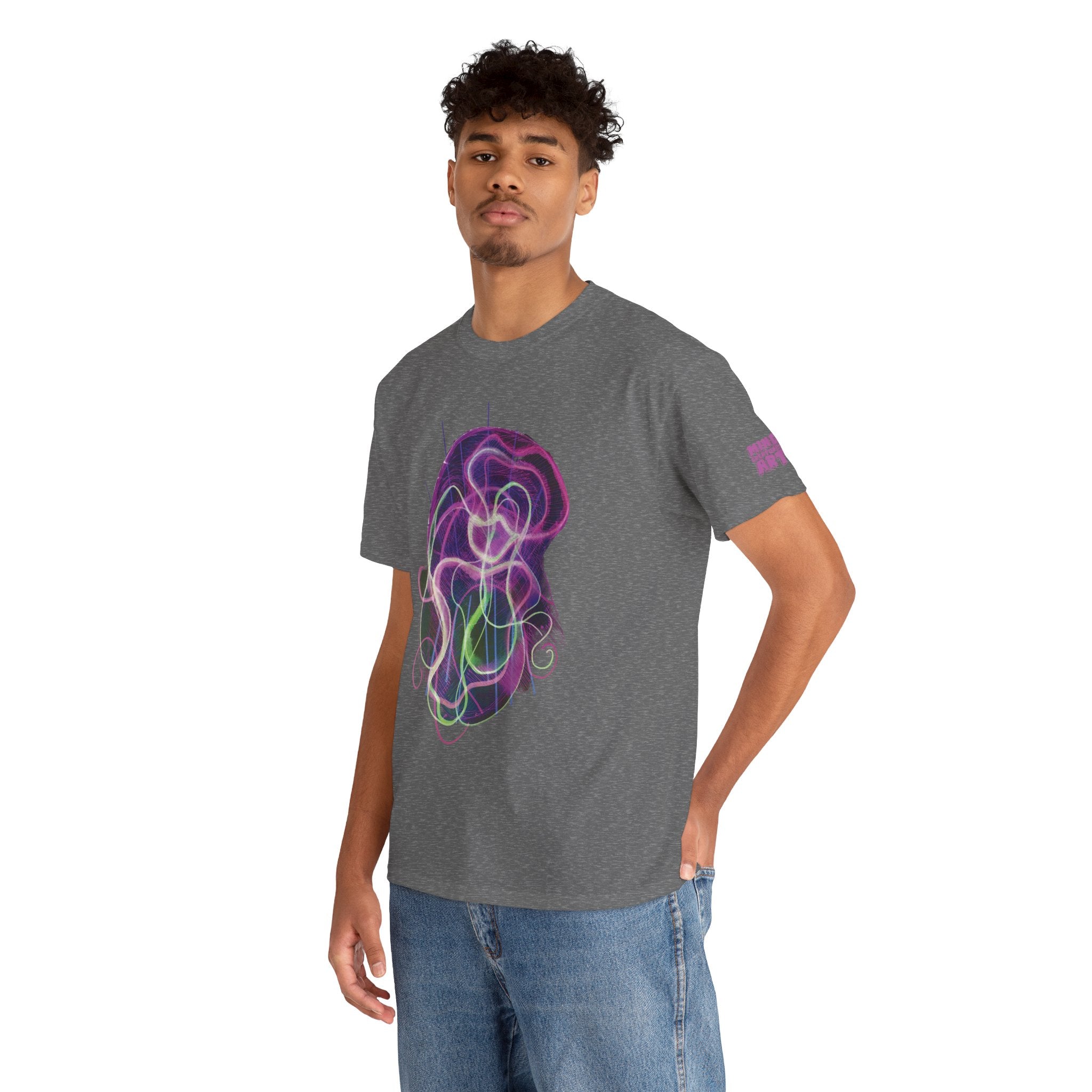 Davy Jones (Electric Purple) Unisex Heavy Cotton Tee