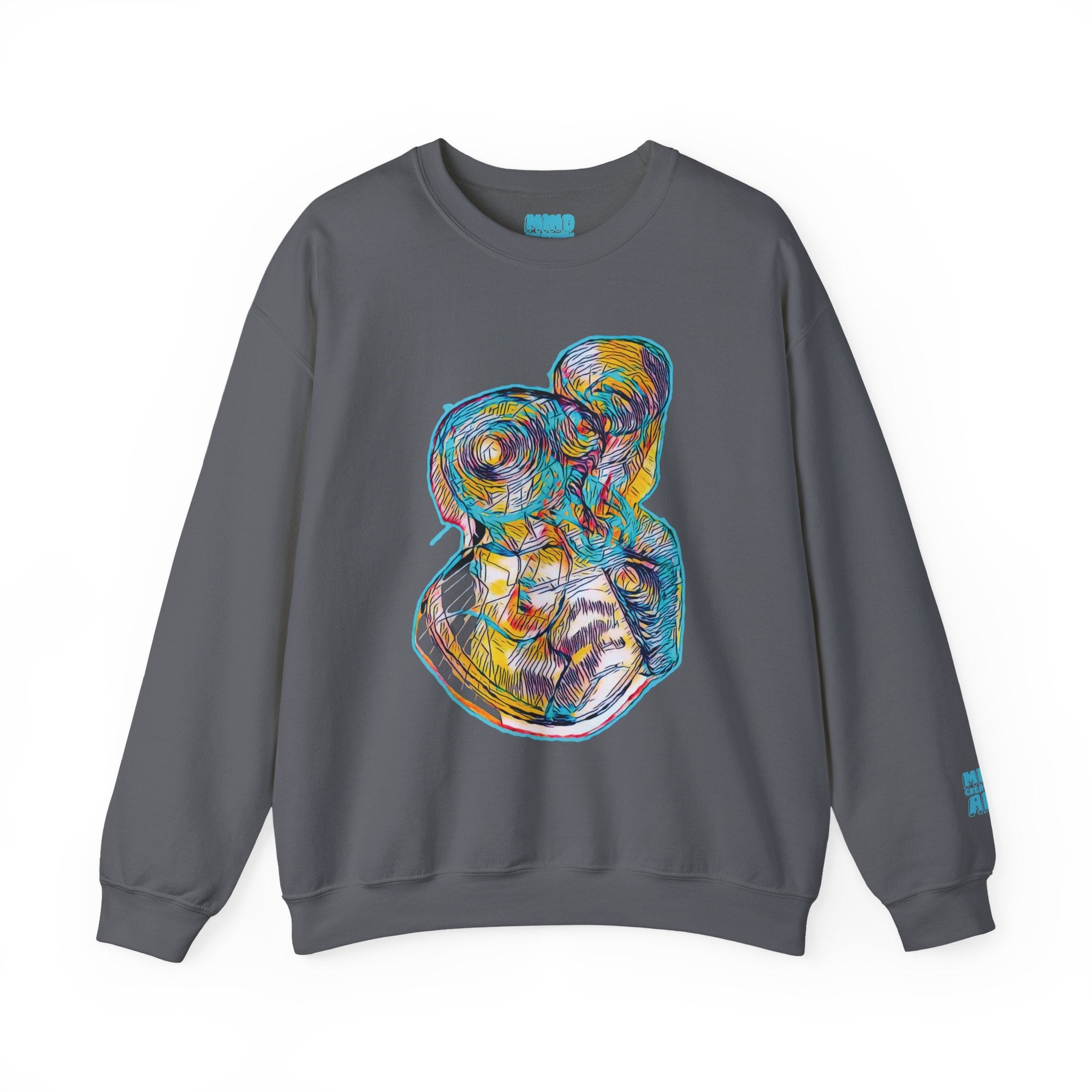 Curiosity (Aqua) Unisex Heavy Blend™ Crewneck Sweatshirt