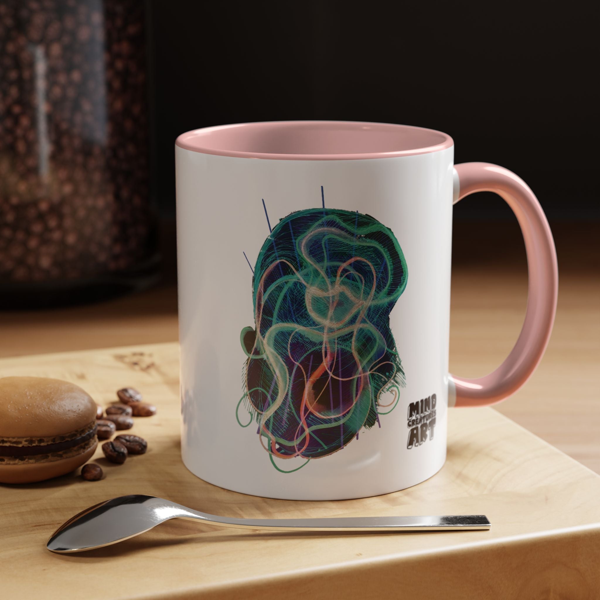 Davy Jones (Electric Teal) Accent Coffee Mug (11oz, 15oz)