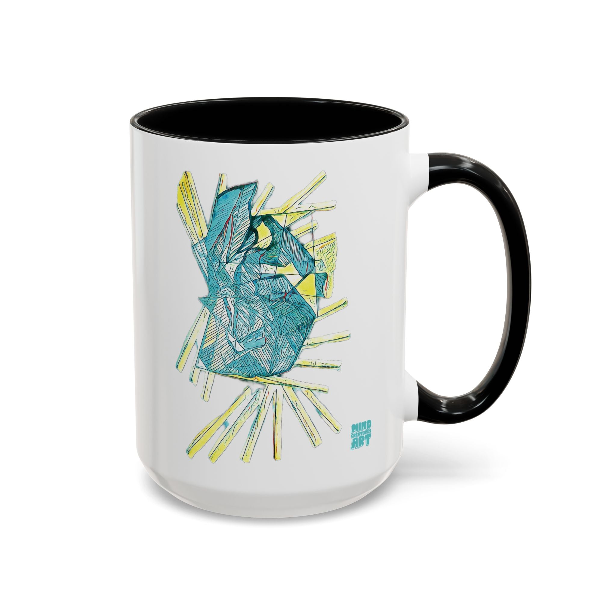Lightspeed (Aqua) Accent Coffee Mug (11oz, 15oz)