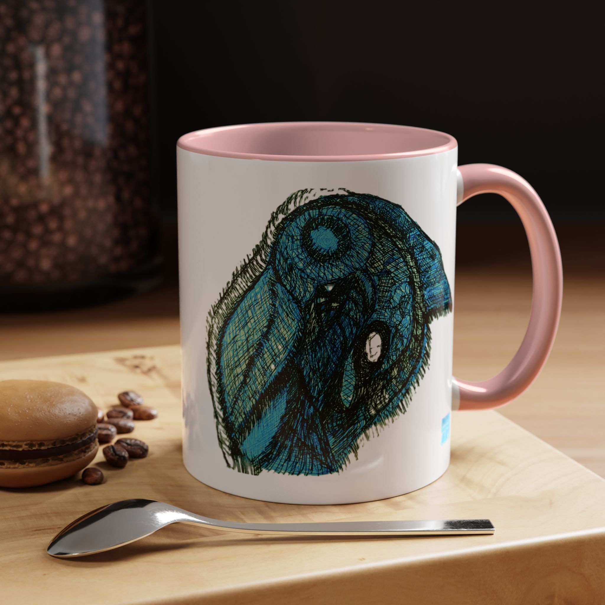 Who Are You? (Teal) Accent Coffee Mug (11oz, 15oz)