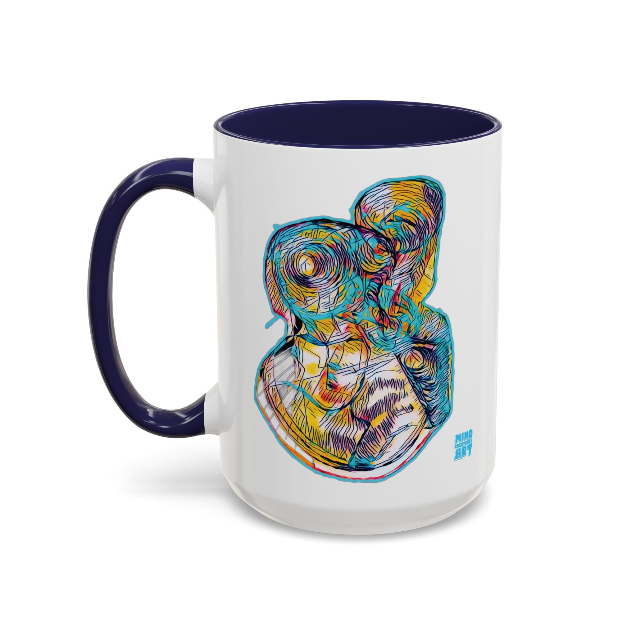 Curiosity (Teal) Accent Coffee Mug (11oz, 15oz)