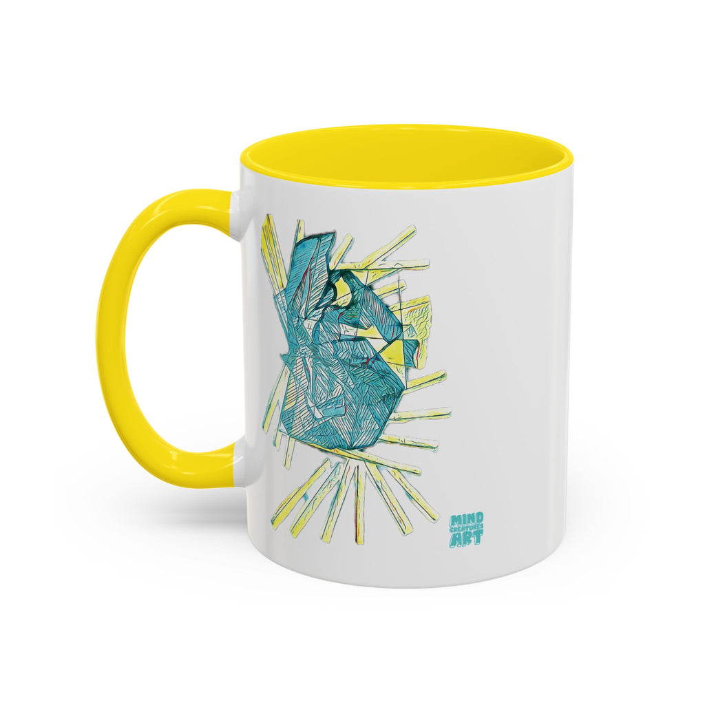 Lightspeed (Aqua) Accent Coffee Mug (11oz, 15oz)