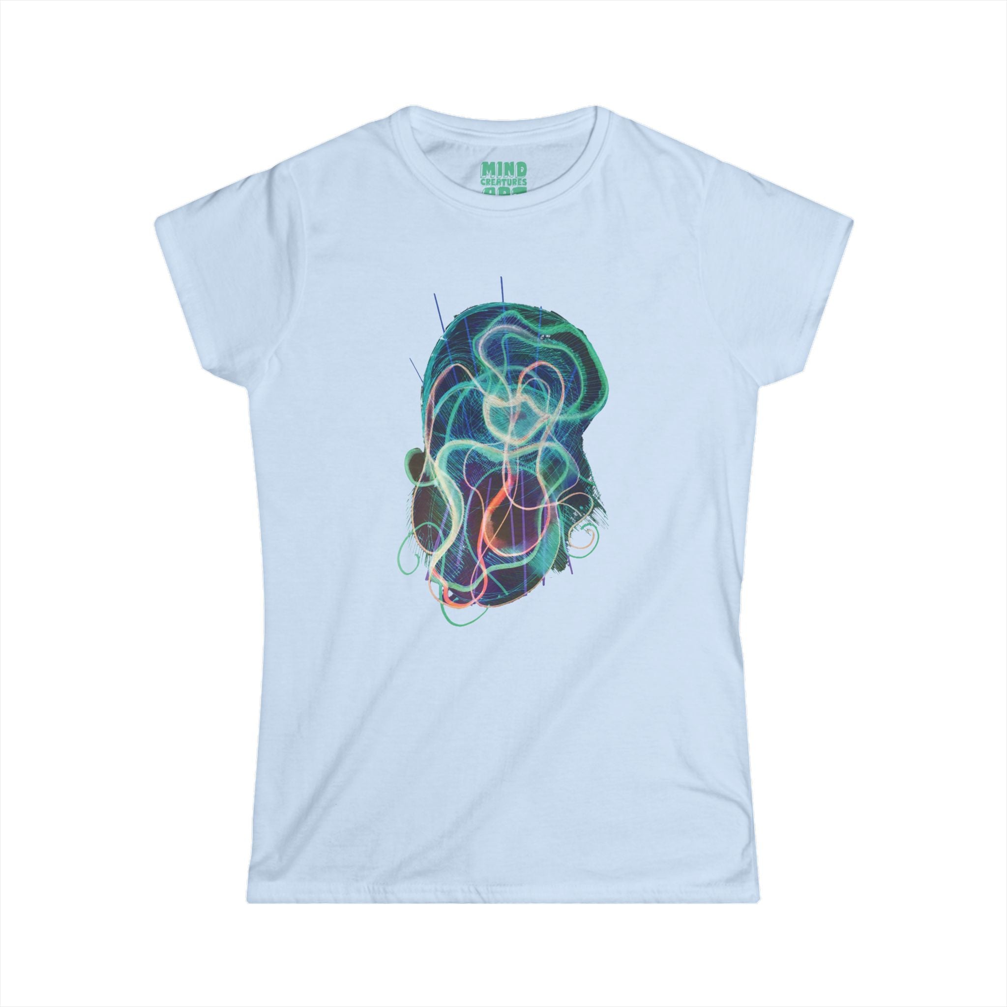 Davy Jones (Electric Teal) Women's Softstyle Tee