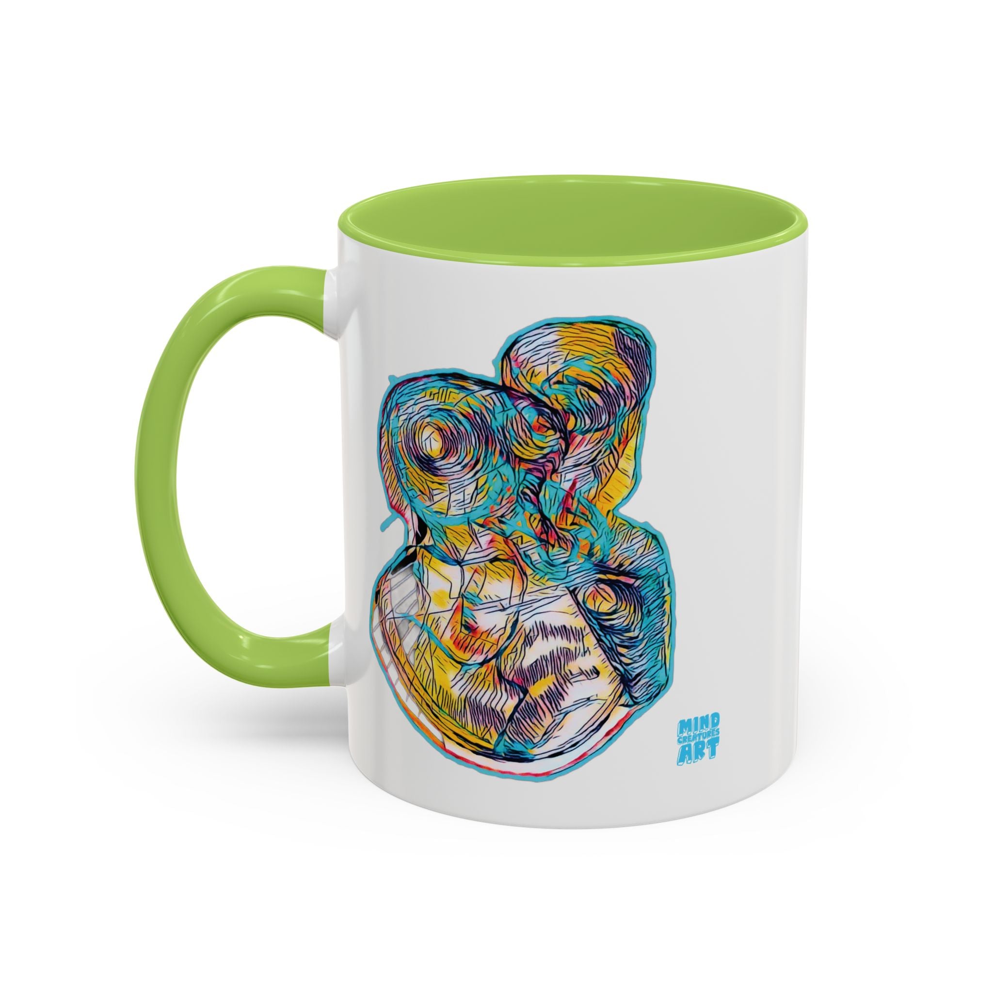 Curiosity (Teal) Accent Coffee Mug (11oz, 15oz)