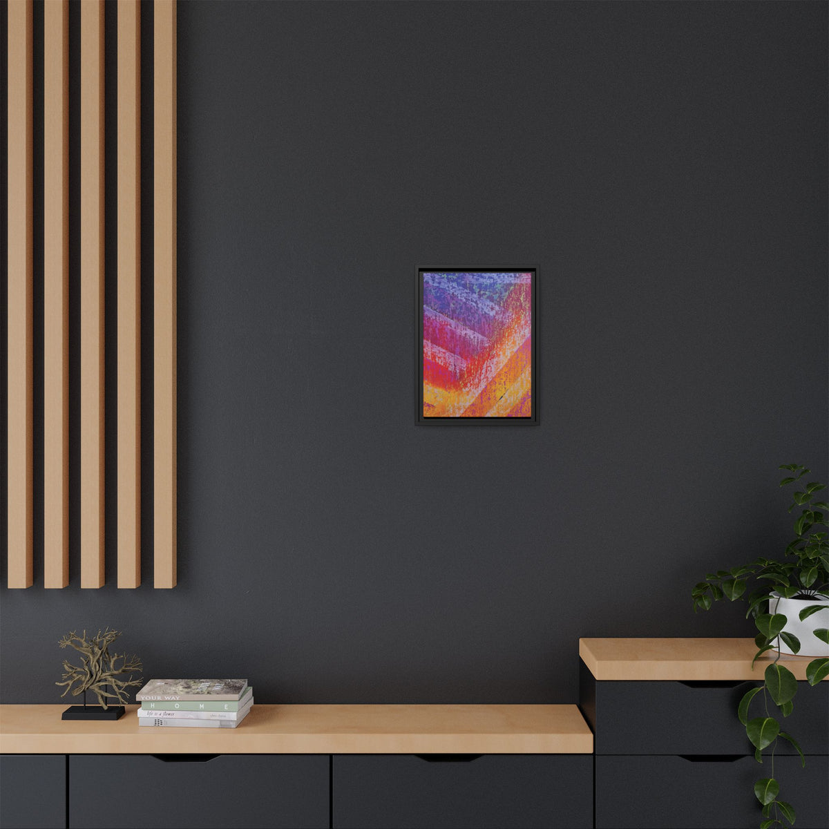 Structure Matte Canvas, Framed