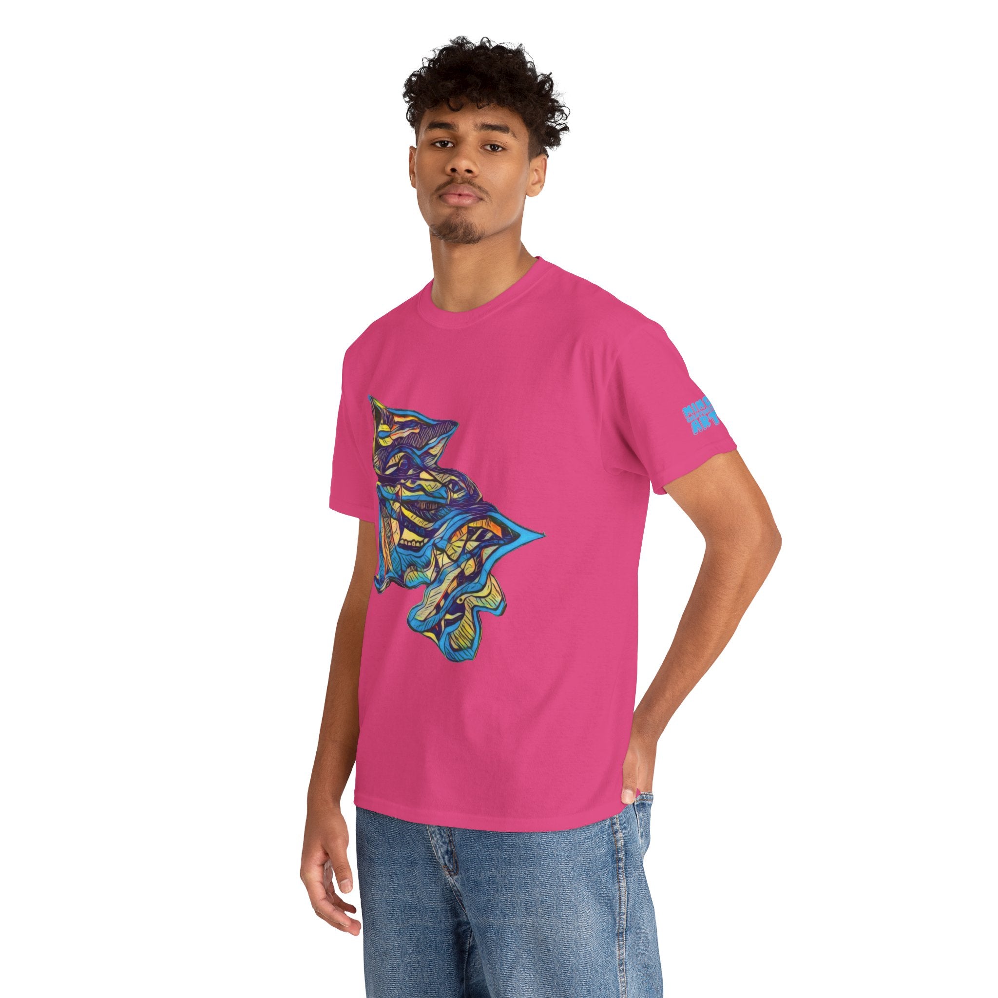 Cheshire (Blue & Yellow) Unisex Heavy Cotton Tee