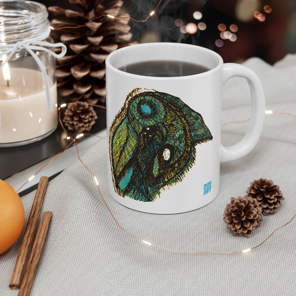 Who Are You? (Gold) White Ceramic Mug, (11oz, 15oz)