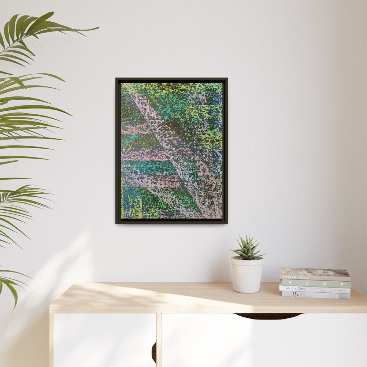 Stream Matte Canvas, Framed