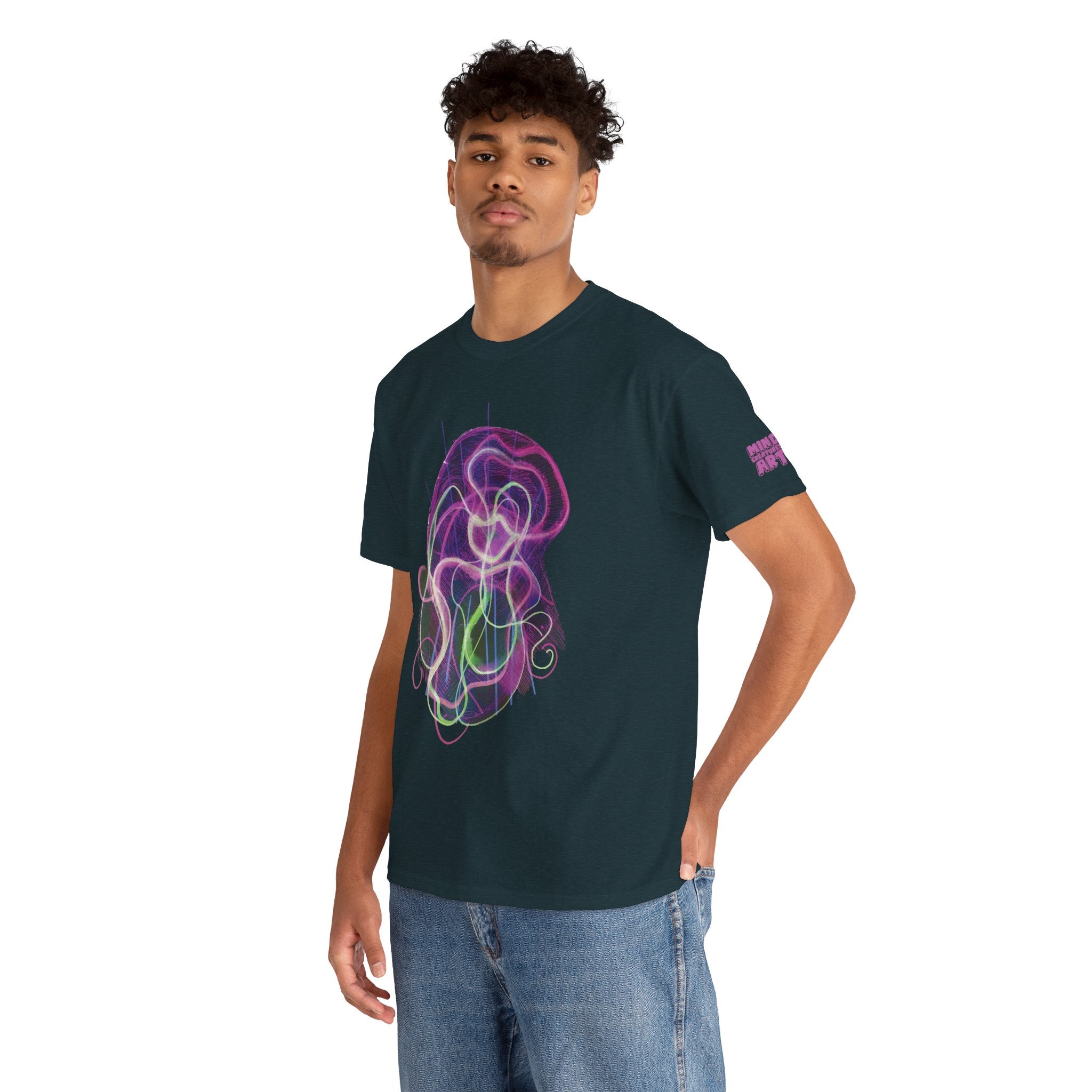 Davy Jones (Electric Purple) Unisex Heavy Cotton Tee