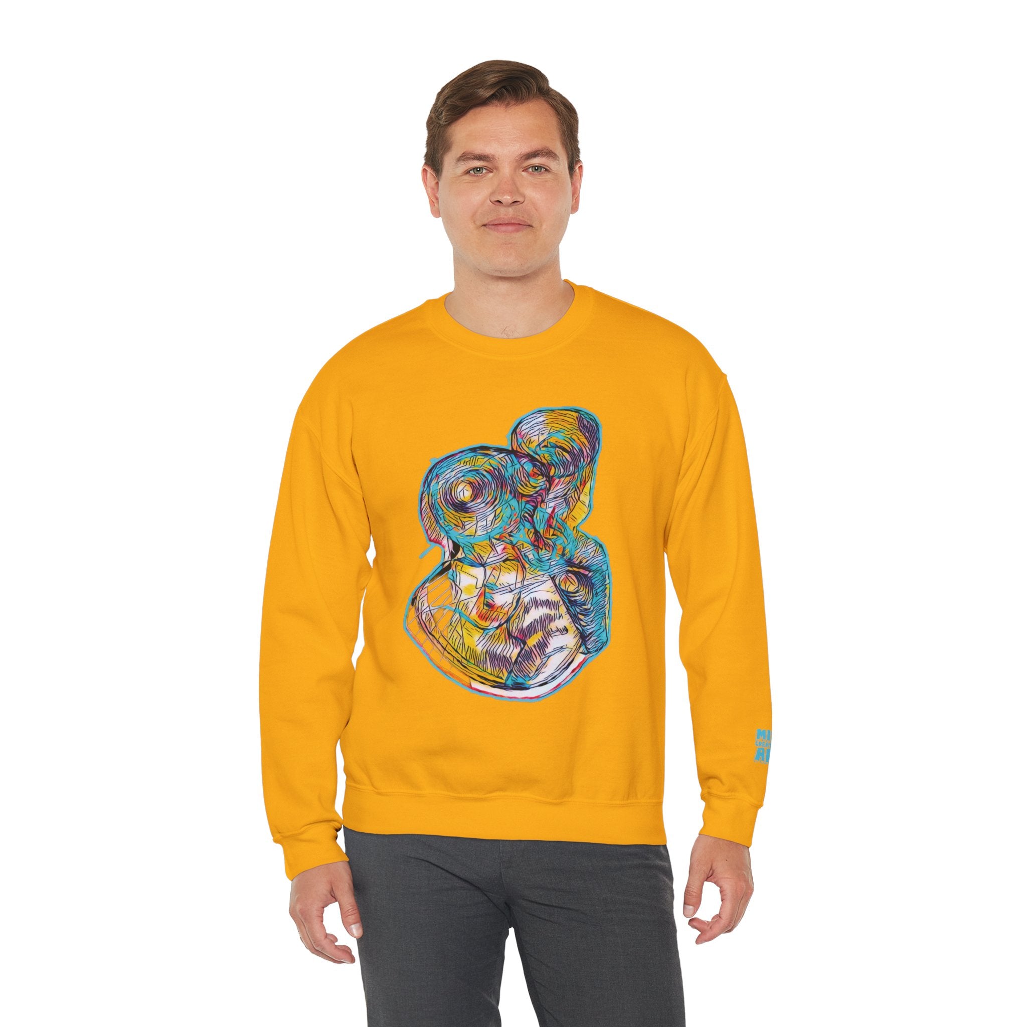 Curiosity (Aqua) Unisex Heavy Blend™ Crewneck Sweatshirt