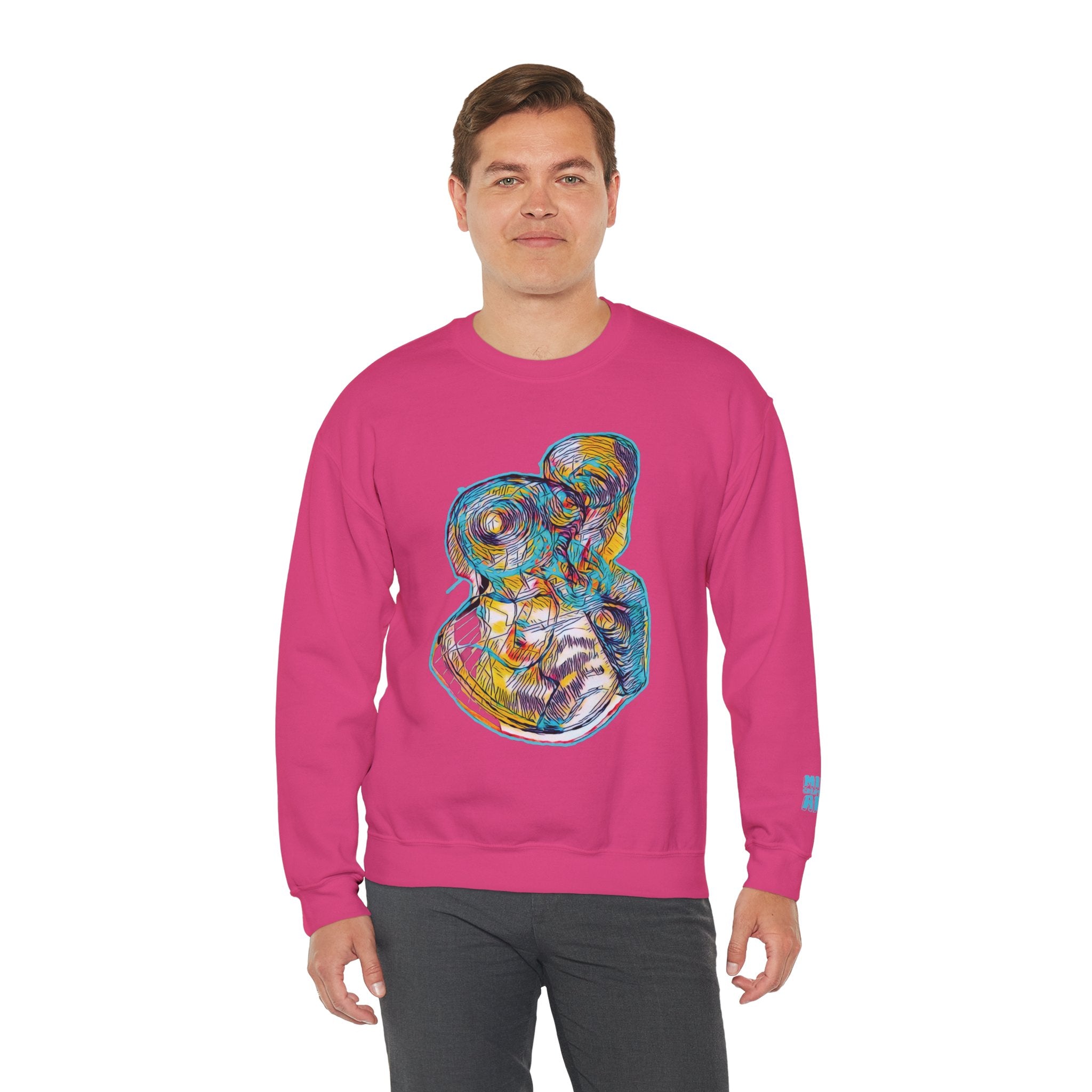 Curiosity (Aqua) Unisex Heavy Blend™ Crewneck Sweatshirt