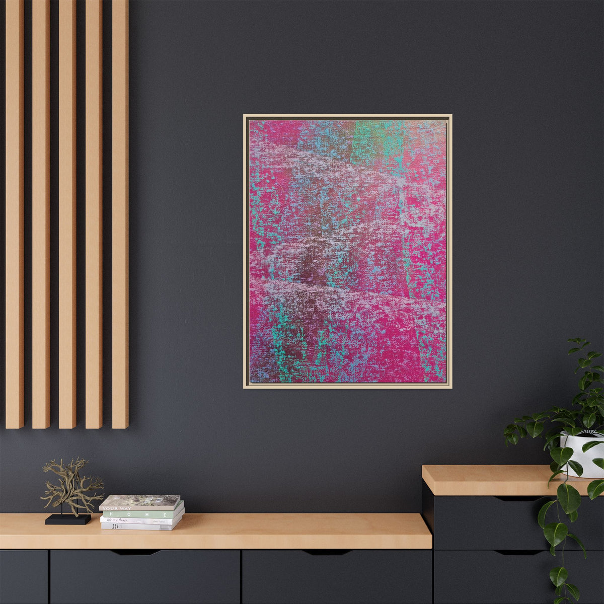 Hazy (V2) Matte Canvas, Framed