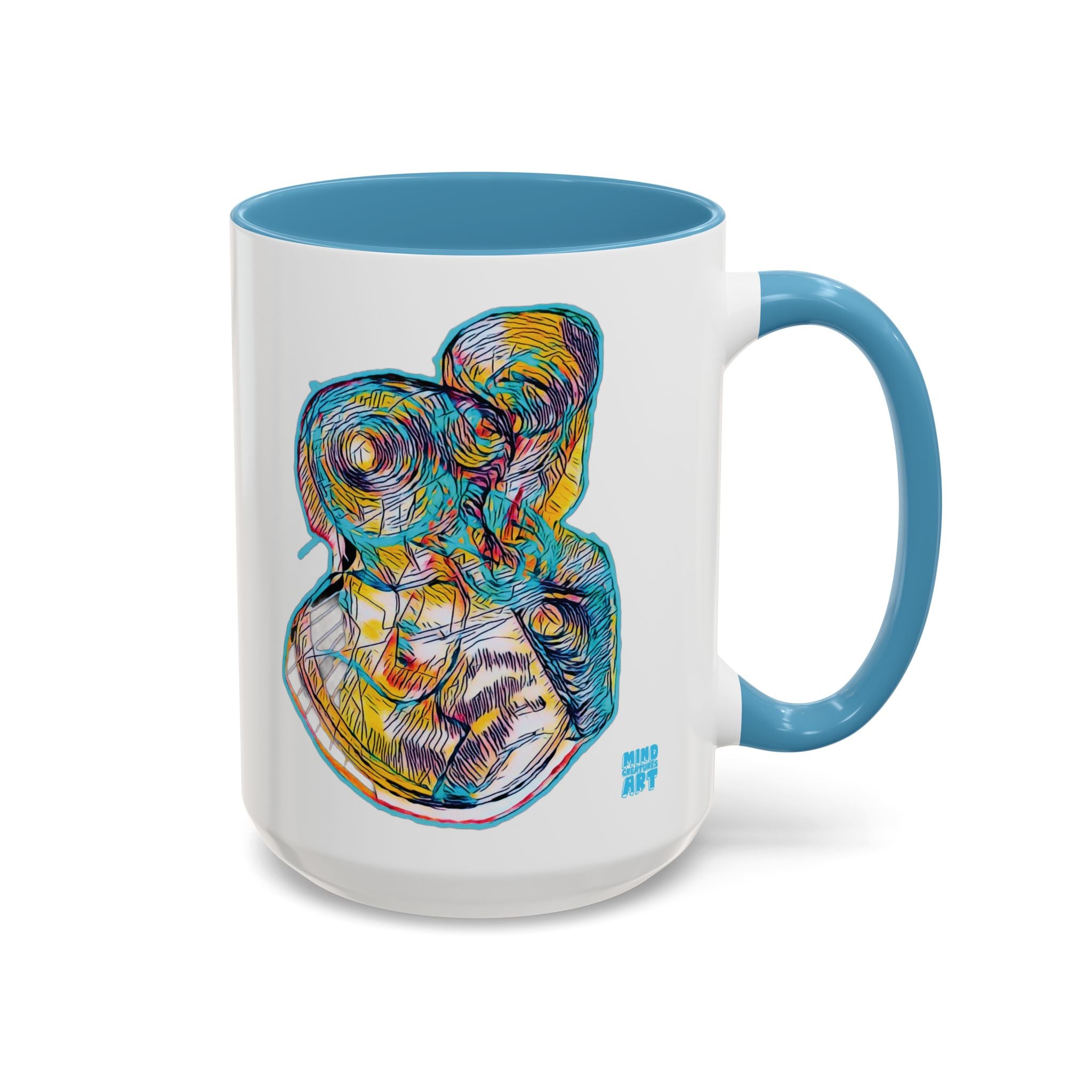 Curiosity (Teal) Accent Coffee Mug (11oz, 15oz)