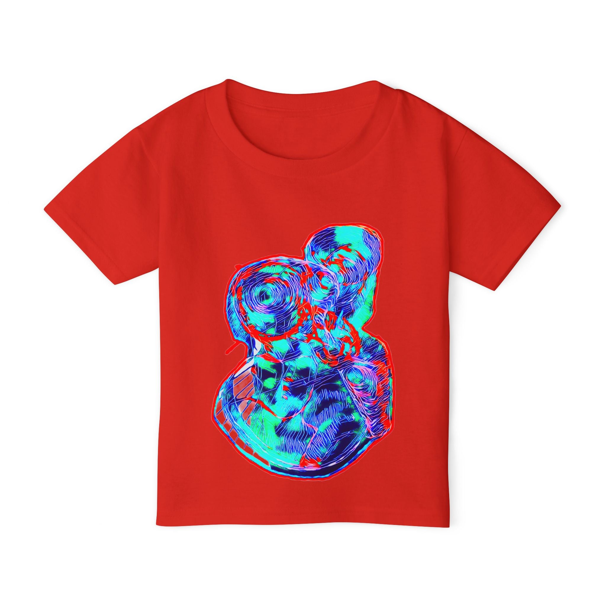 Curiosity (Blue & Red) Heavy Cotton™ Toddler T-shirt