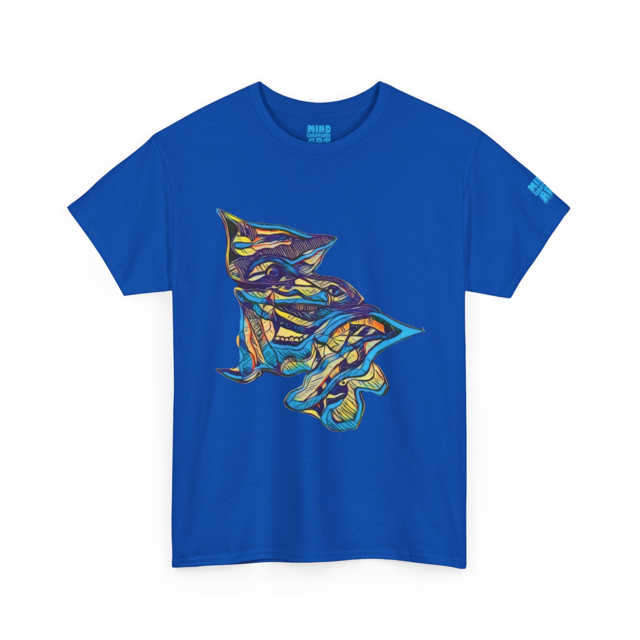 Cheshire (Blue & Yellow) Unisex Heavy Cotton Tee
