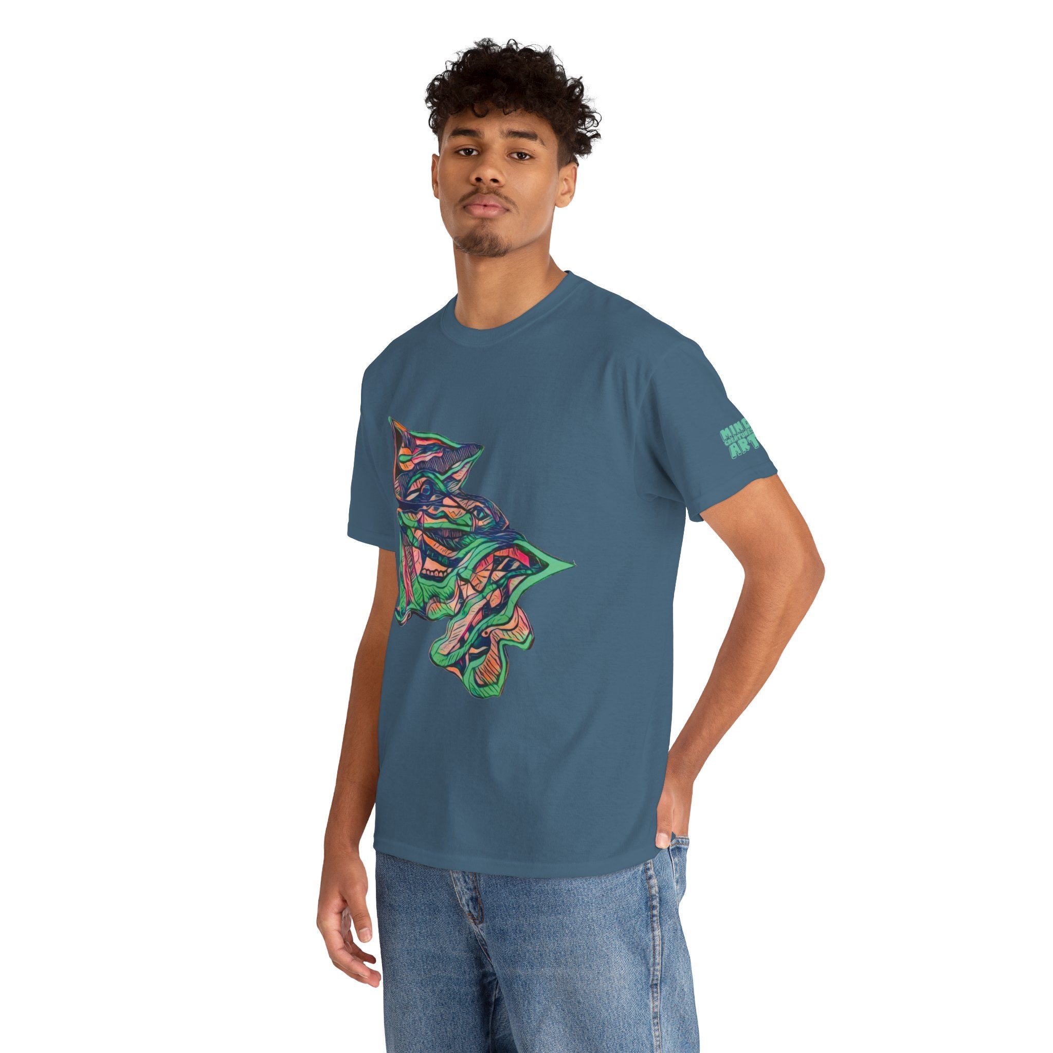 Cheshire (Pink & Seafoam) Unisex Heavy Cotton Tee