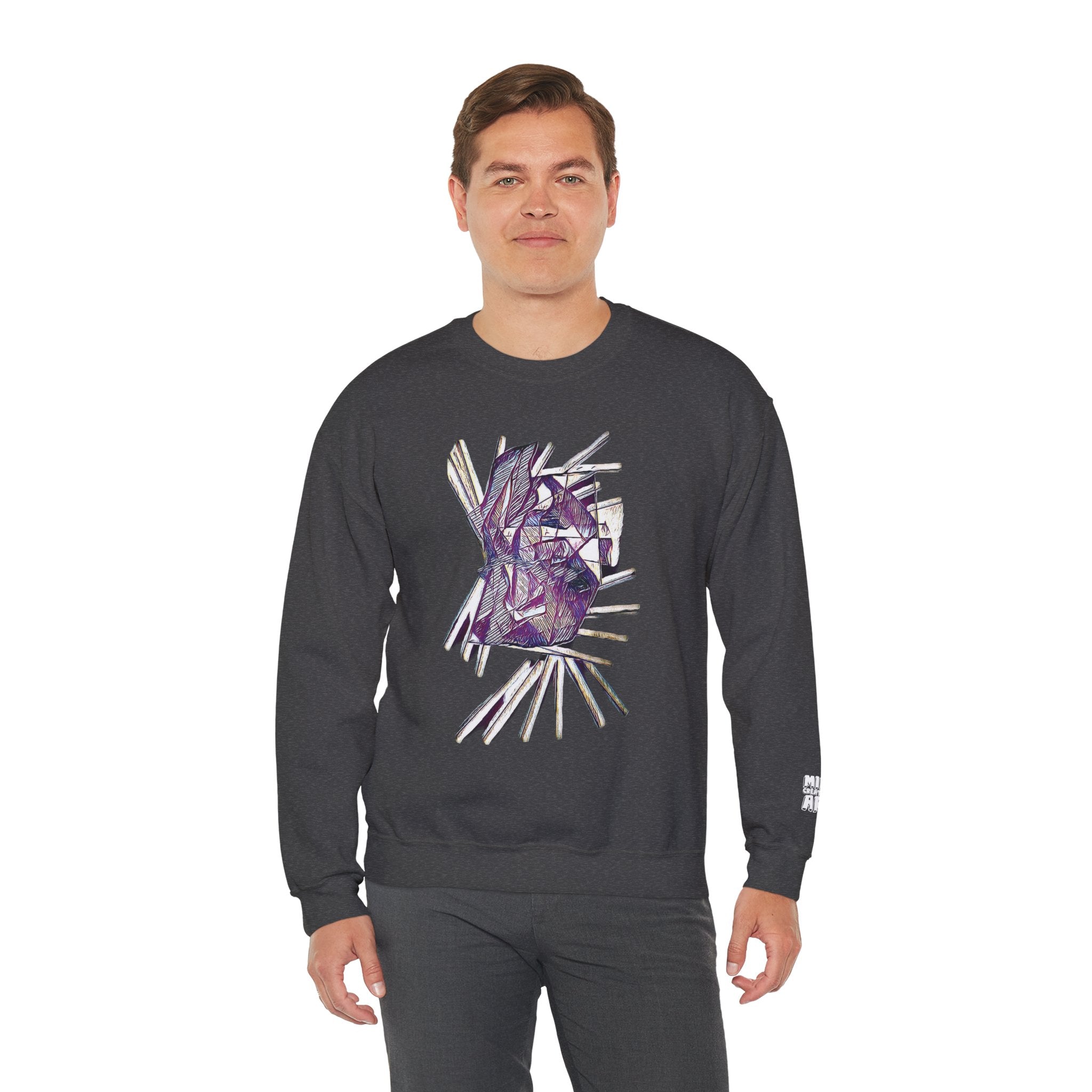 Lightspeed (Purple) Unisex Heavy Blend™ Crewneck Sweatshirt