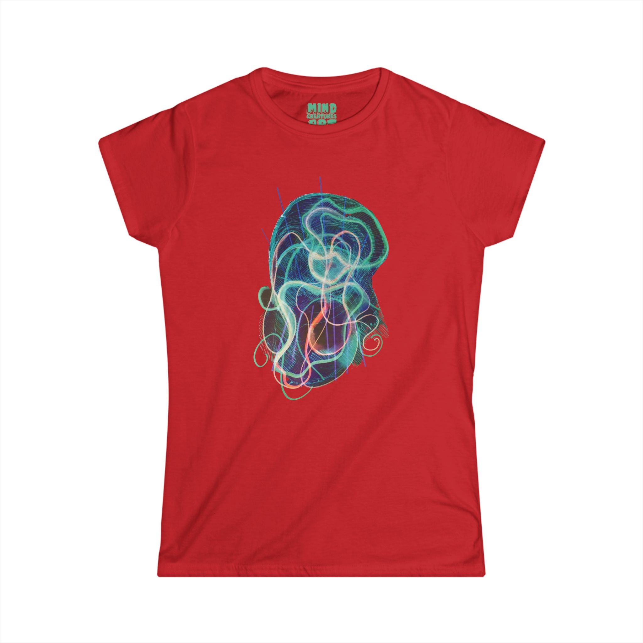 Davy Jones (Electric Teal) Women's Softstyle Tee