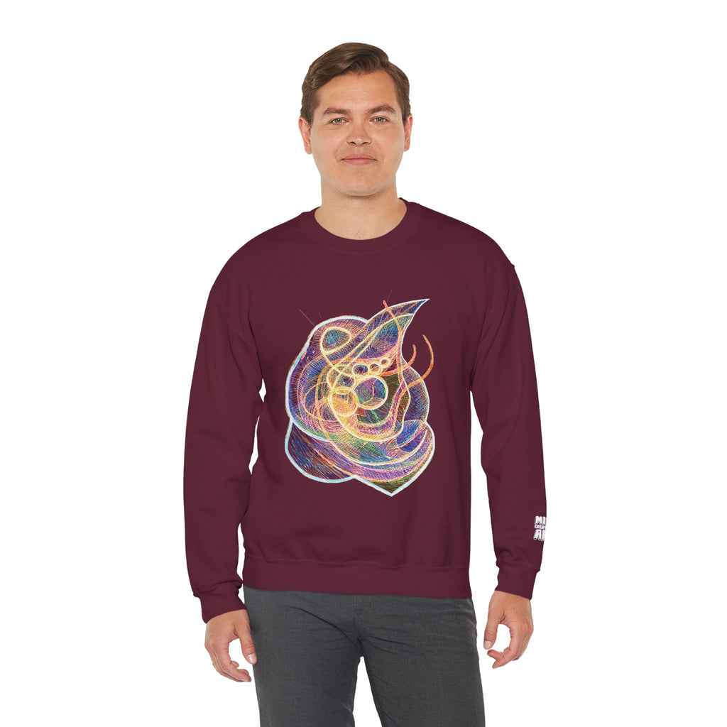 Renewal (Electric Yellow & Purple) Unisex Heavy Blend™ Crewneck Sweatshirt