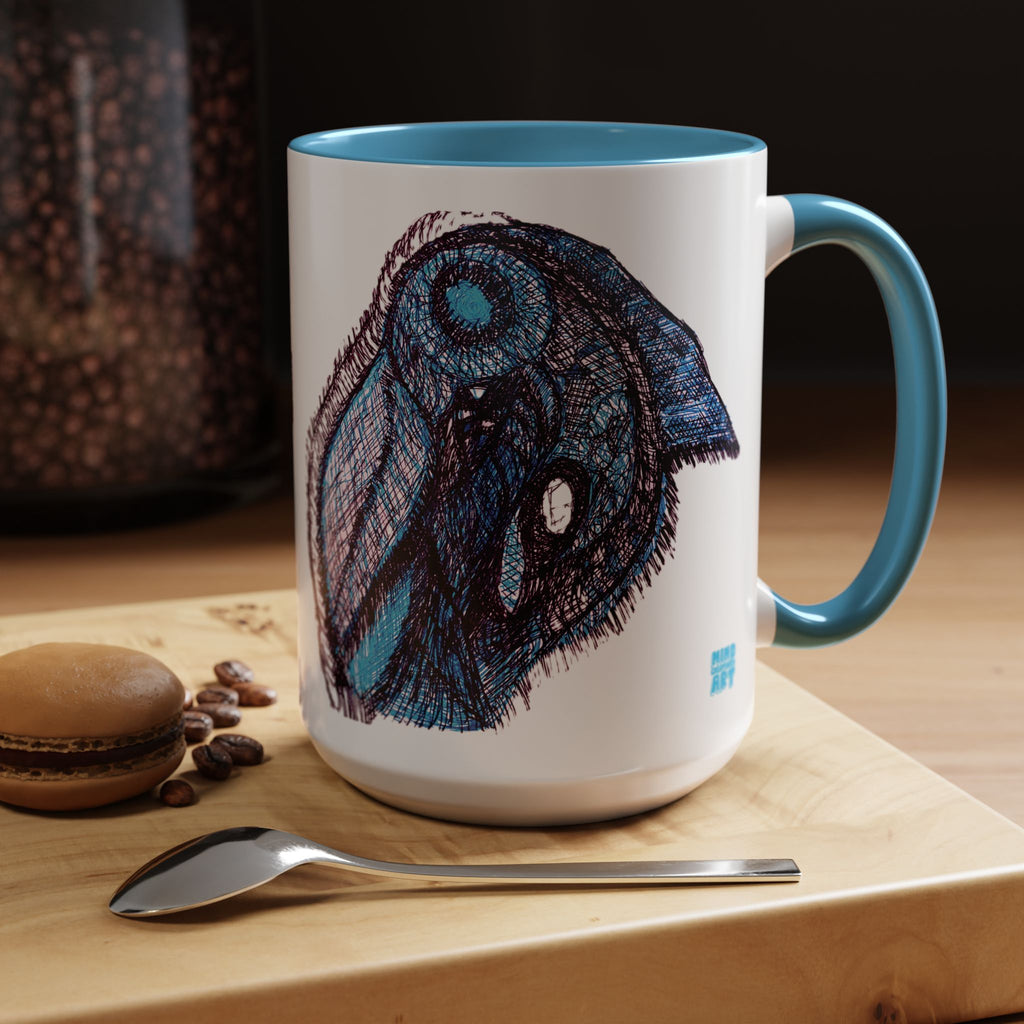 Who Are You? (Blue) Accent Coffee Mug (11oz, 15oz)