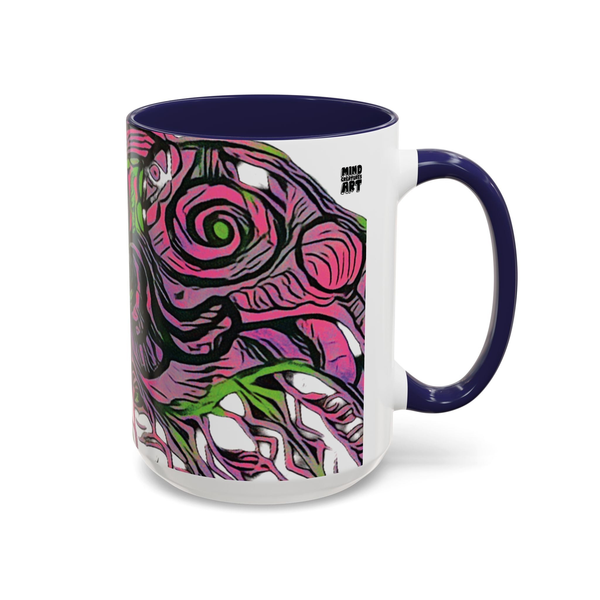 Vessel (Neon) Accent Coffee Mug (11oz, 15oz)
