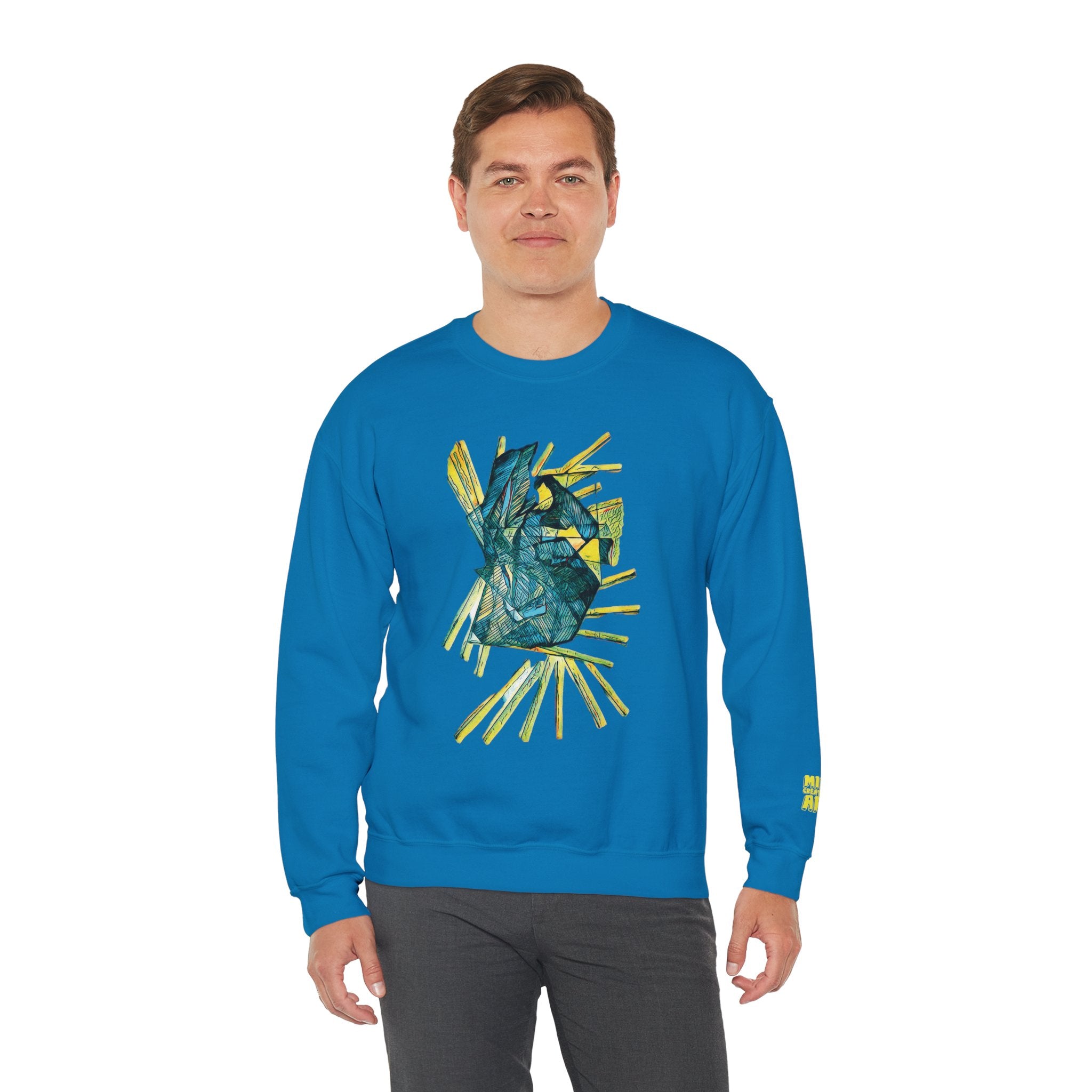 Lightspeed (Teal) Unisex Heavy Blend™ Crewneck Sweatshirt