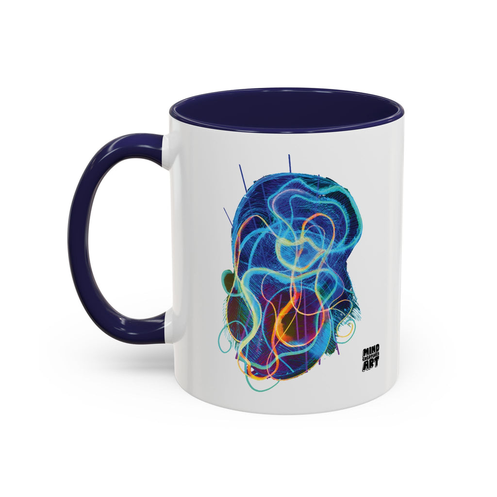 Davy Jones (Electric Blue) Accent Coffee Mug (11oz, 15oz)