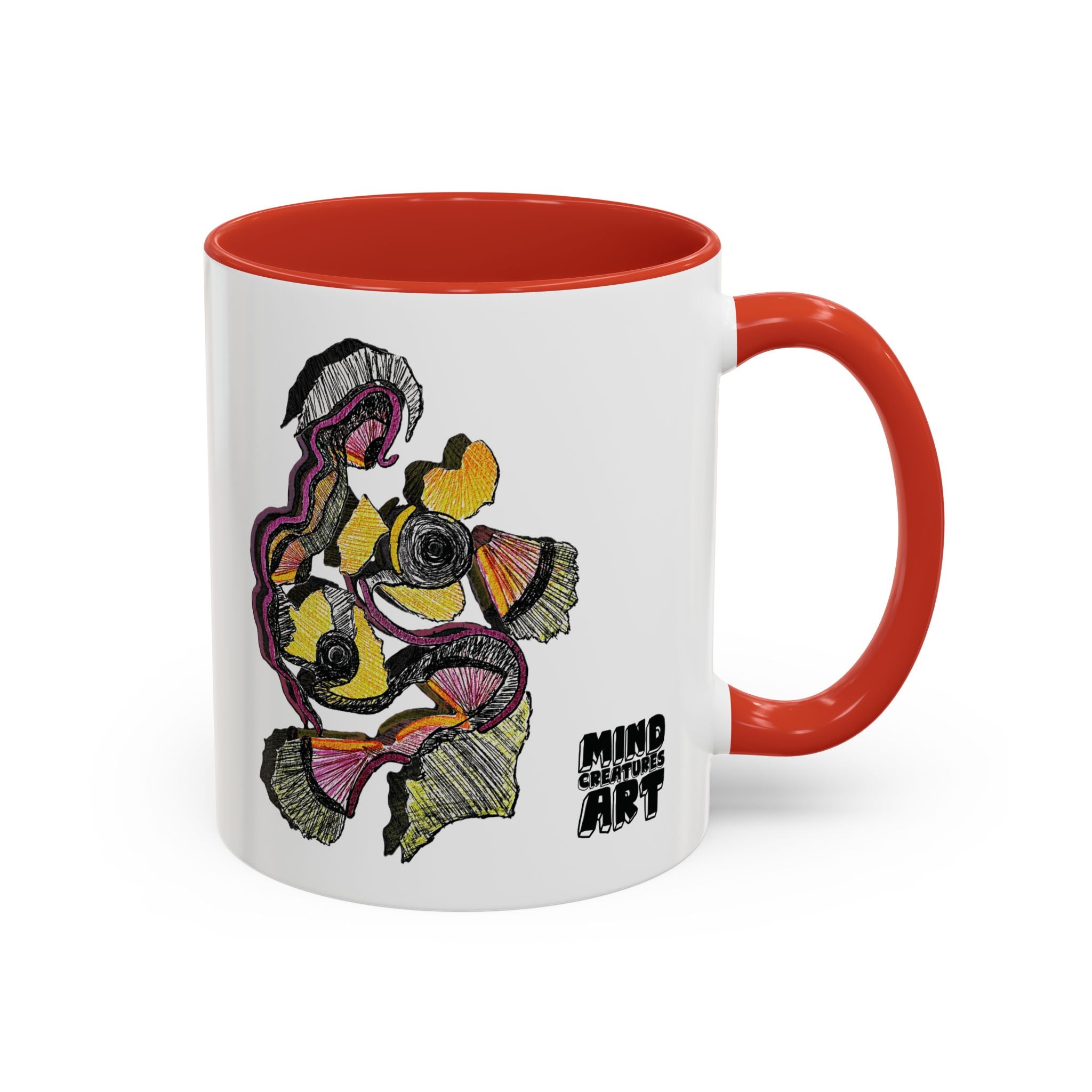 Crimson Teacher Accent Coffee Mug (11oz, 15oz)