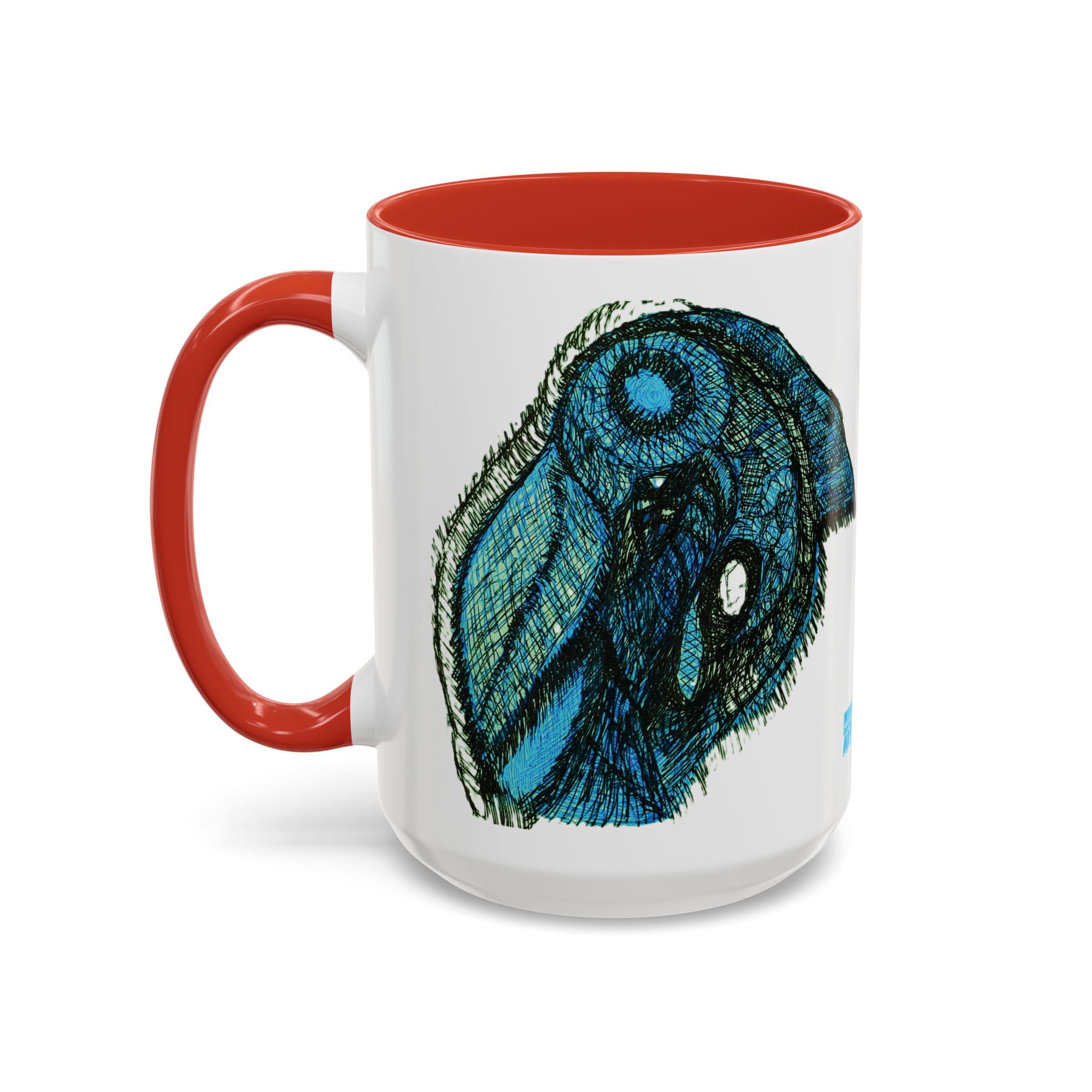 Who Are You? (Teal) Accent Coffee Mug (11oz, 15oz)