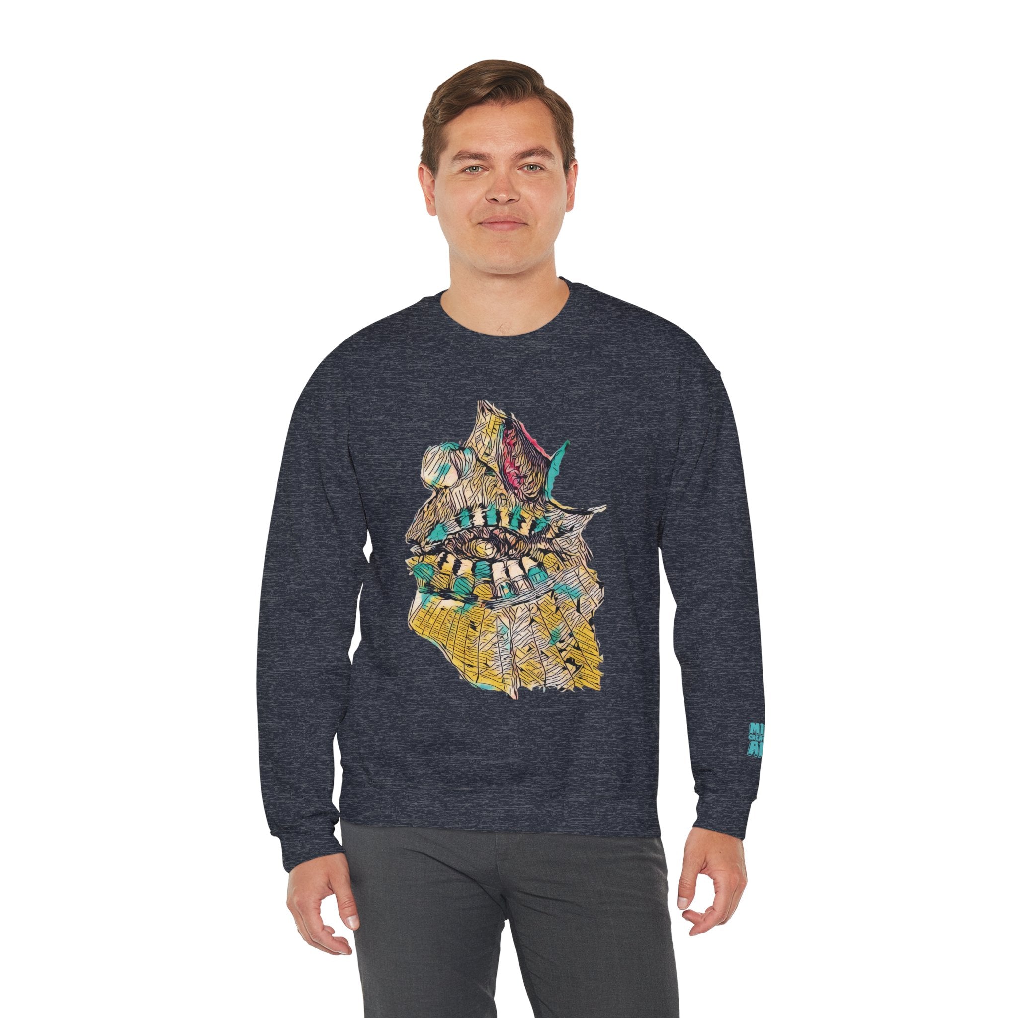 Hypnagogic (Gold) Unisex Heavy Blend™ Crewneck Sweatshirt