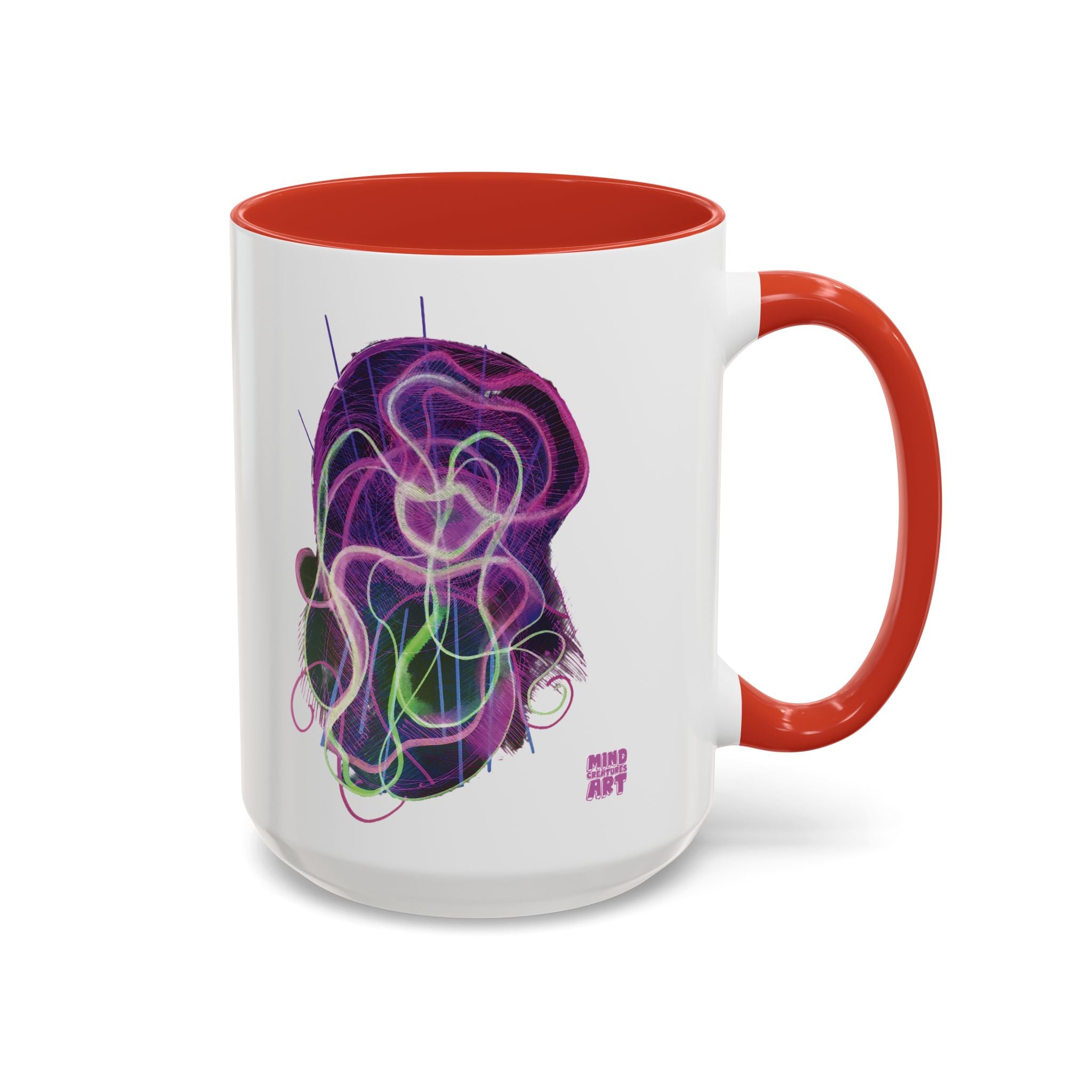 Davy Jones (Electric Purple) Accent Coffee Mug (11oz, 15oz)