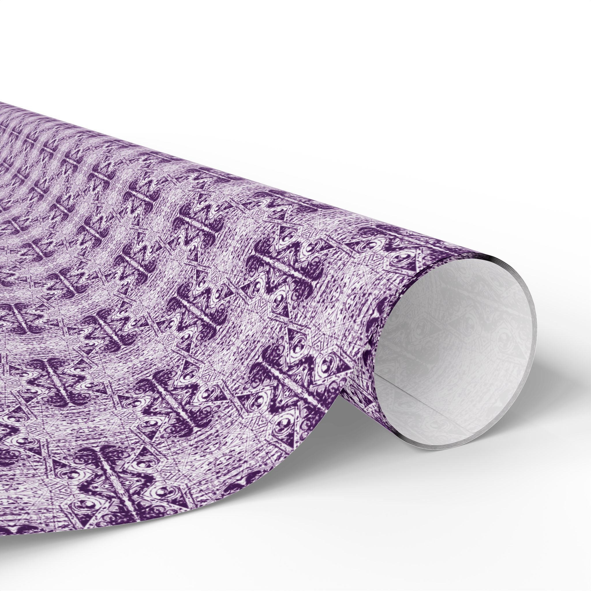 Love (Purple, White Background) Heavy Wrapping Paper
