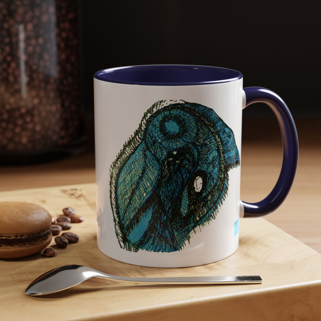 Who Are You? (Teal) Accent Coffee Mug (11oz, 15oz)