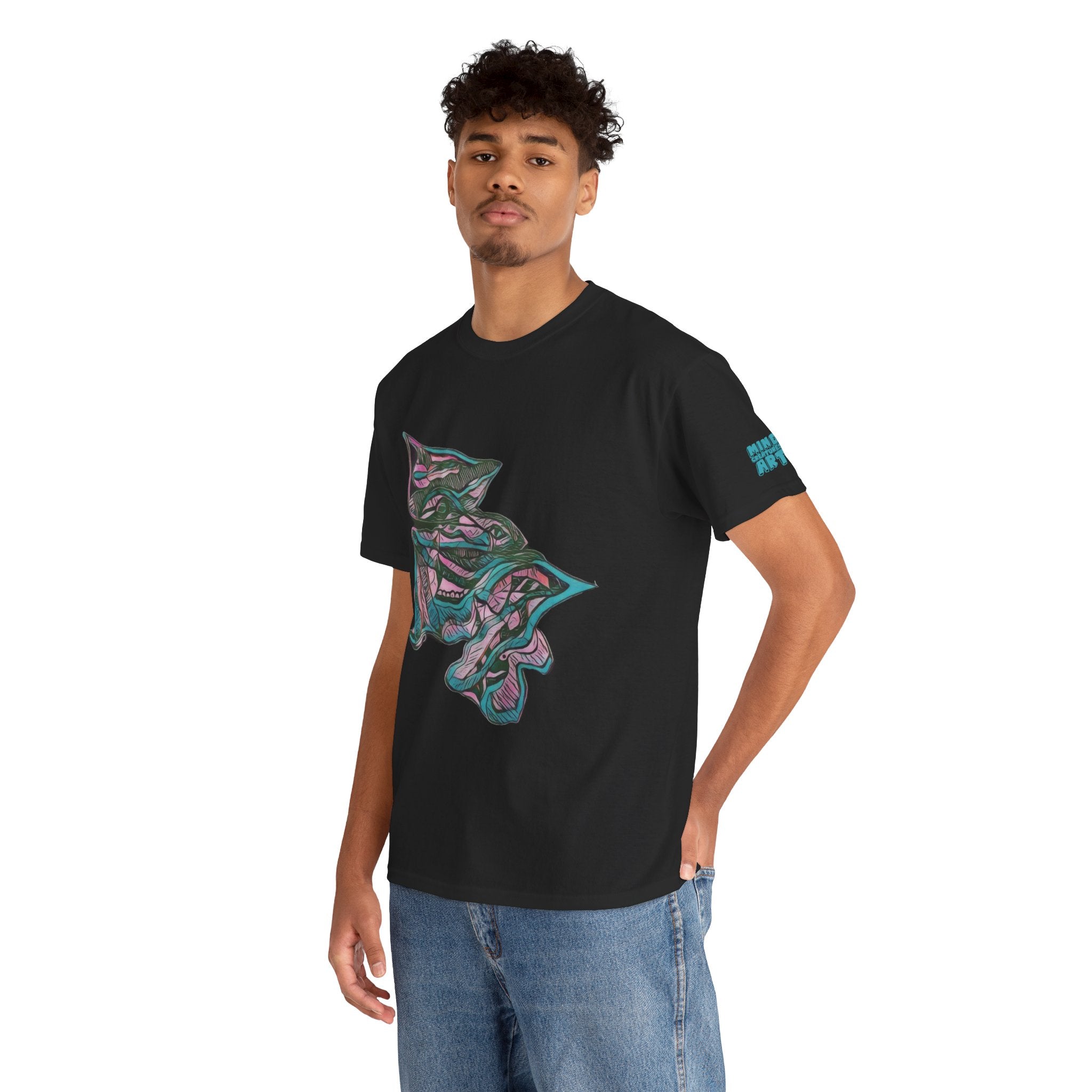 Cheshire (Pink & Teal) Unisex Heavy Cotton Tee