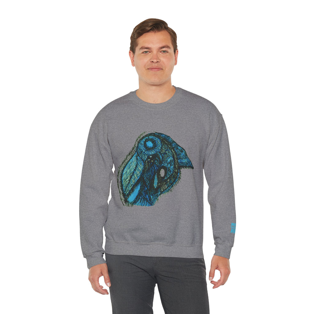 Who Are You? (Teal) Unisex Heavy Blend™ Crewneck Sweatshirt