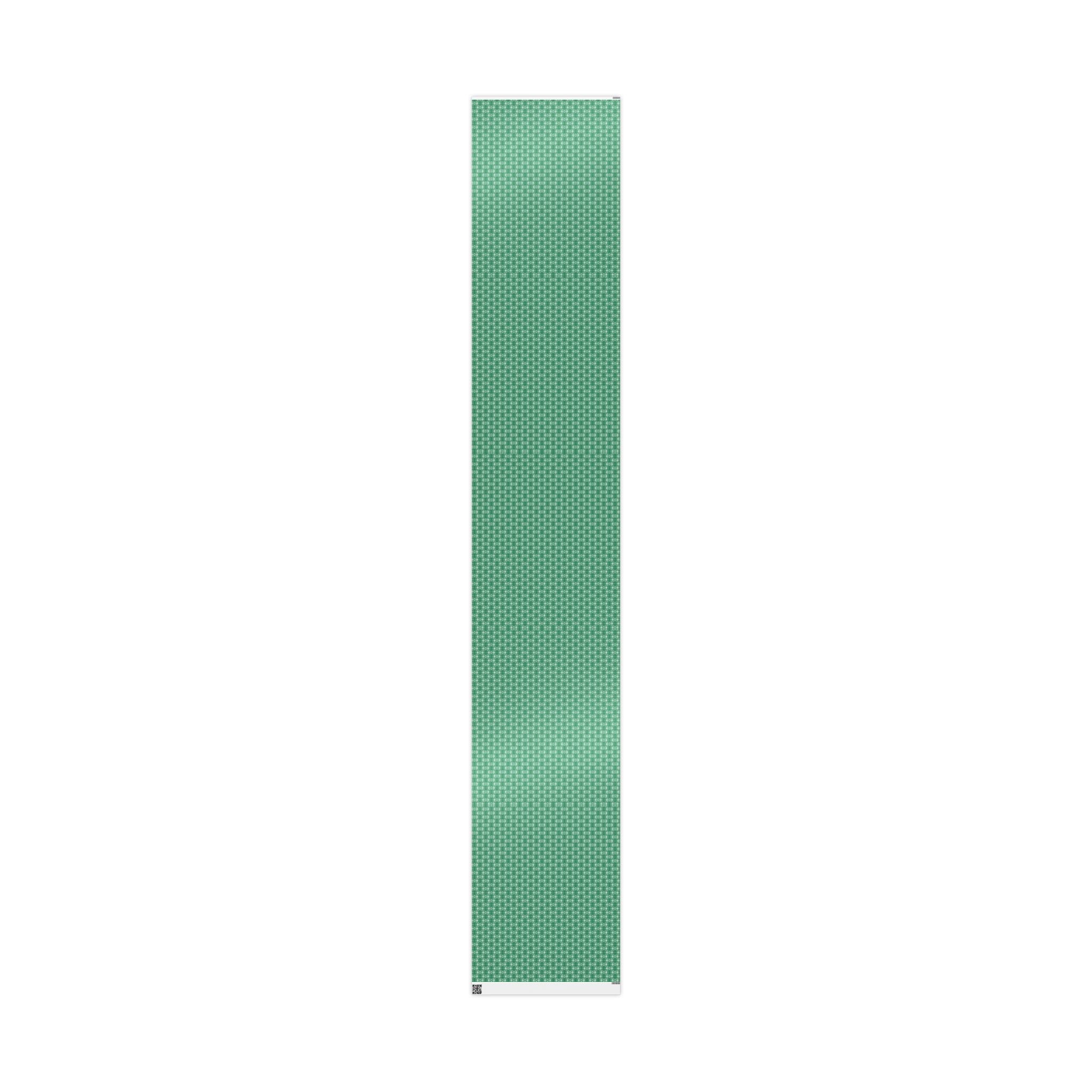 Love (White, Green Background) Heavy Wrapping Paper
