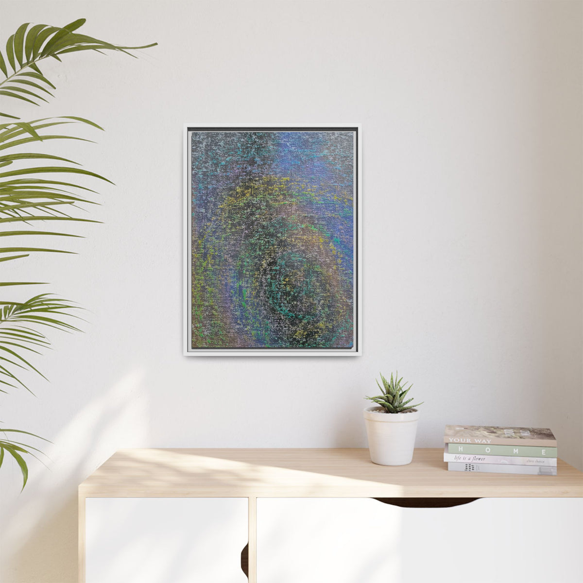 Iridescent (V2) Matte Canvas, Framed