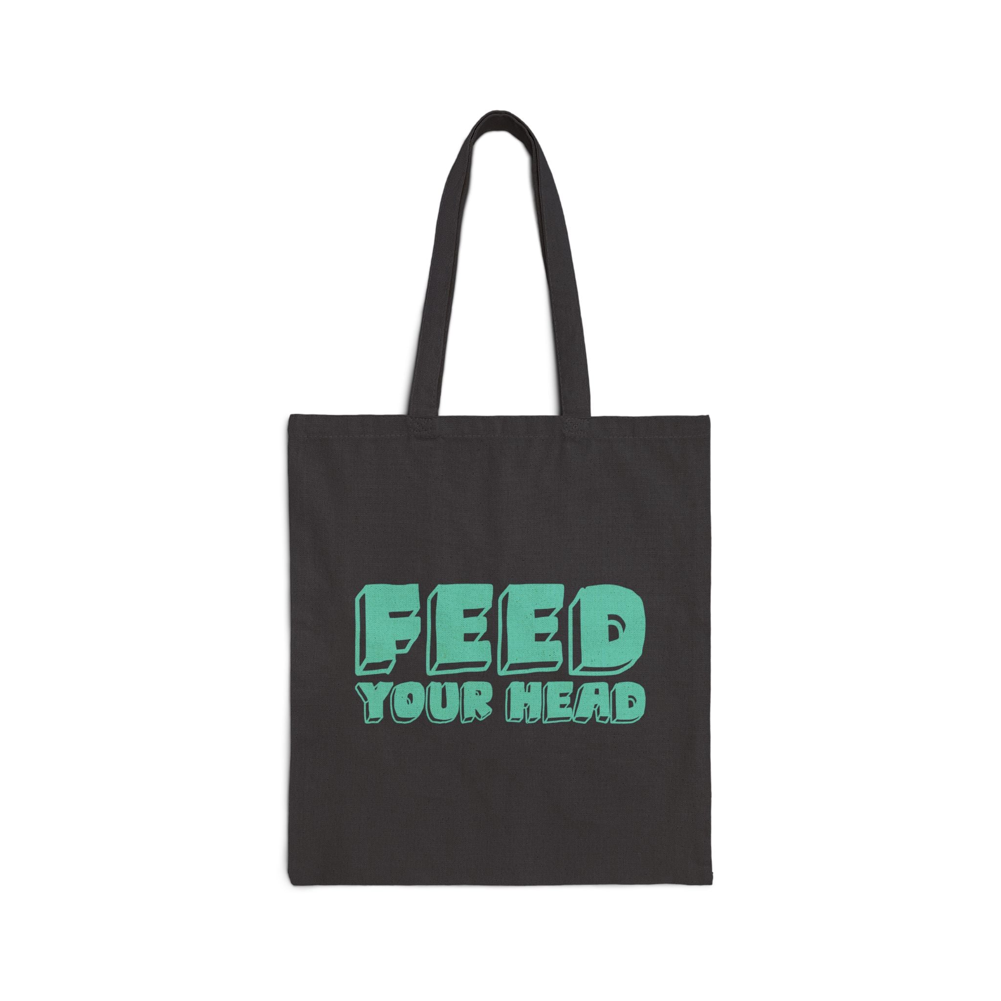 Curiosity (Teal) Cotton Canvas Tote Bag