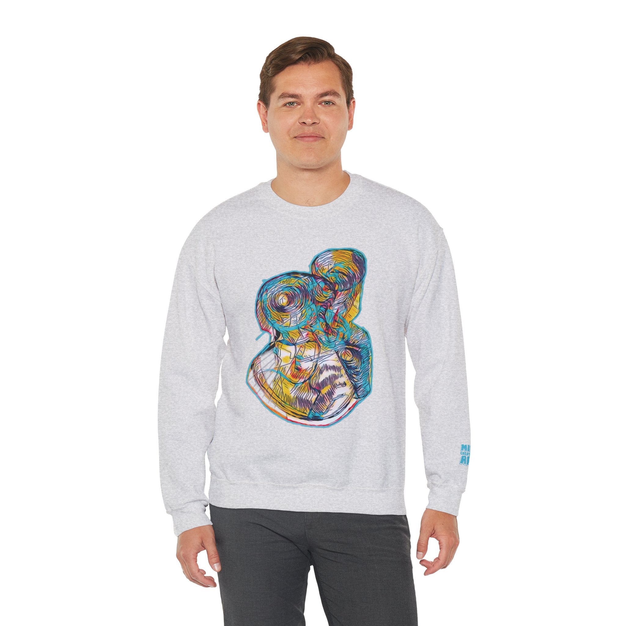 Curiosity (Aqua) Unisex Heavy Blend™ Crewneck Sweatshirt