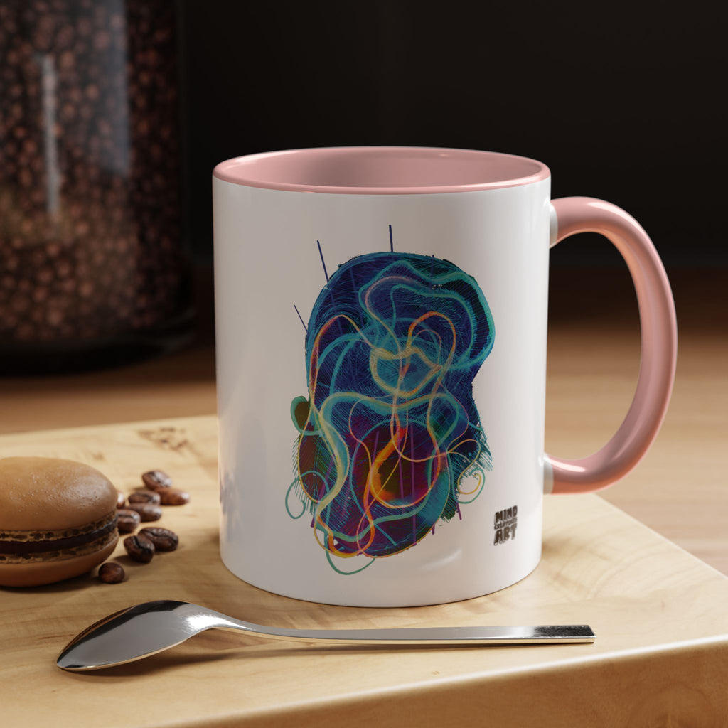 Davy Jones (Electric Blue) Accent Coffee Mug (11oz, 15oz)